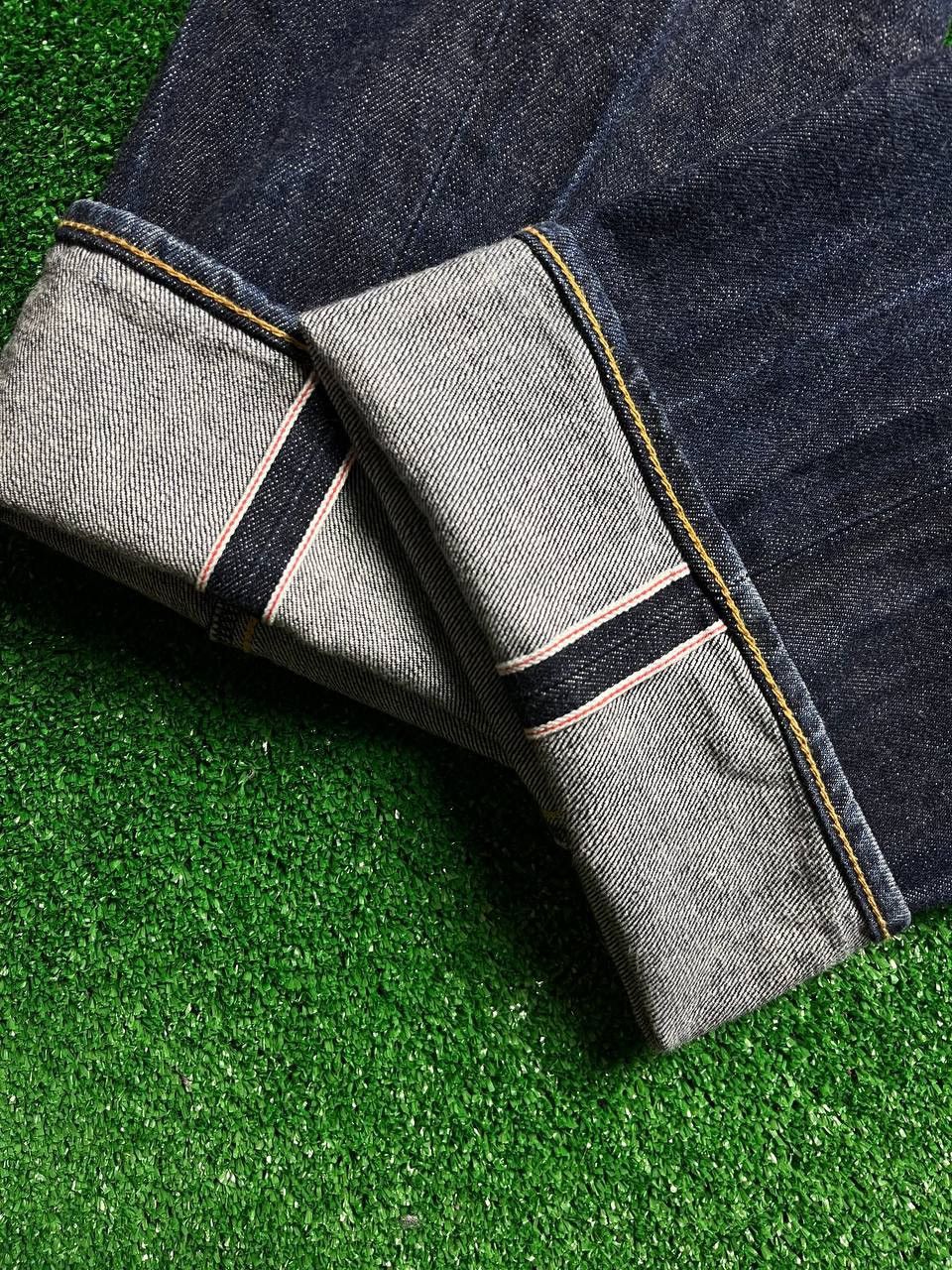 Edwin 🇯🇵Edwin Selvedge Denim Japan Samurai Custom Logo Size US 34 / EU 50 - 3 Thumbnail