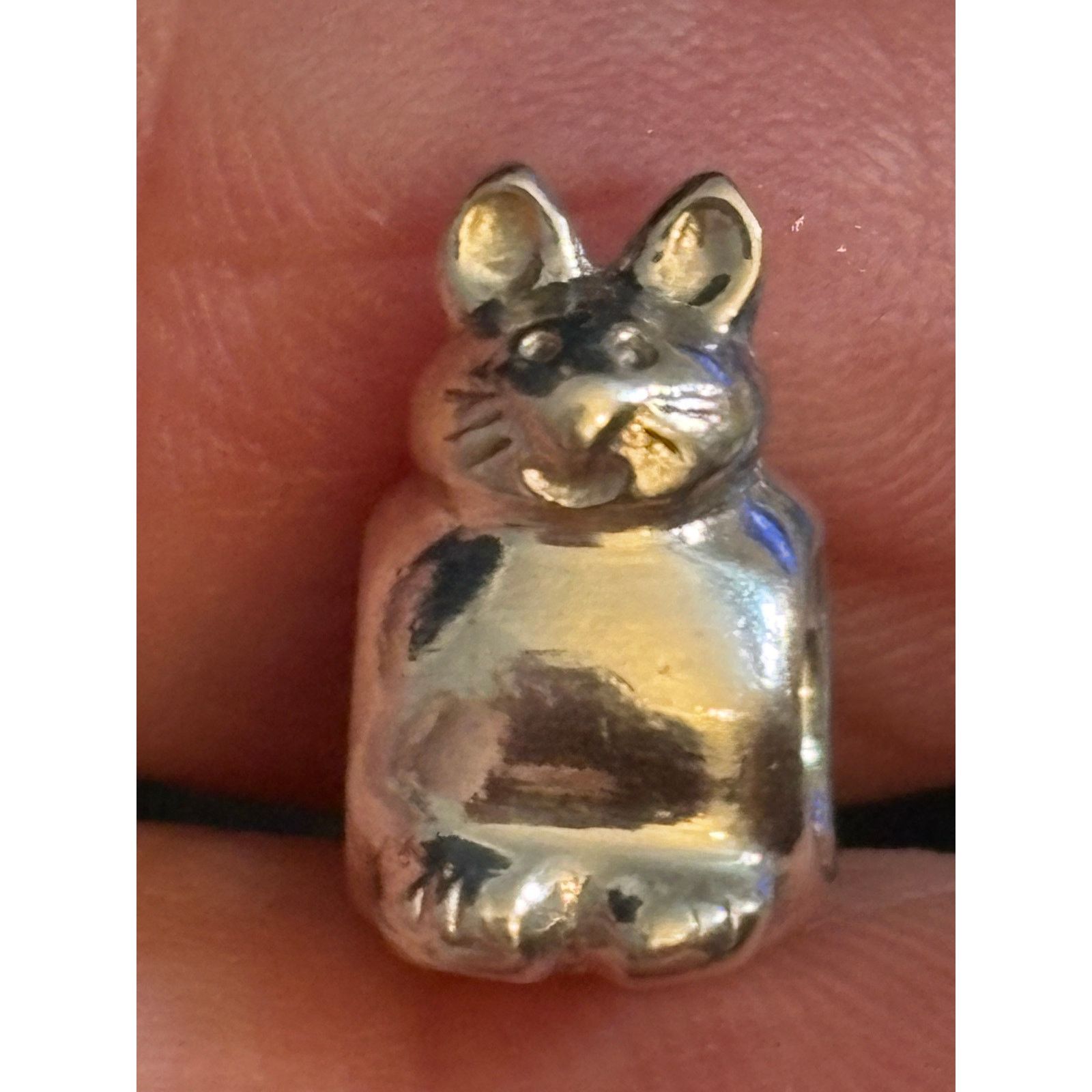 pandora Pandora S925 Cat Charm Sterling Silver Animal Bead Size ONE SIZE - 1 Thumbnail