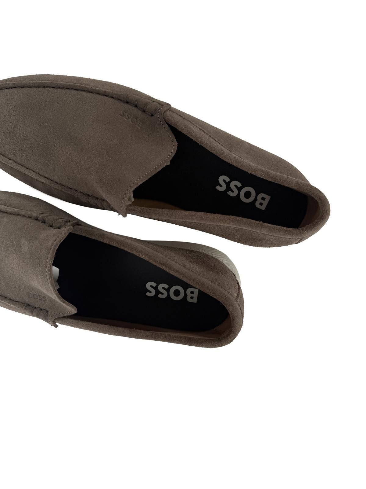 Other Boss Men's Sienne Logo-Emed Slip-On Loafers in Med Beige 260 Size US 8 / EU 41 - 3 Thumbnail