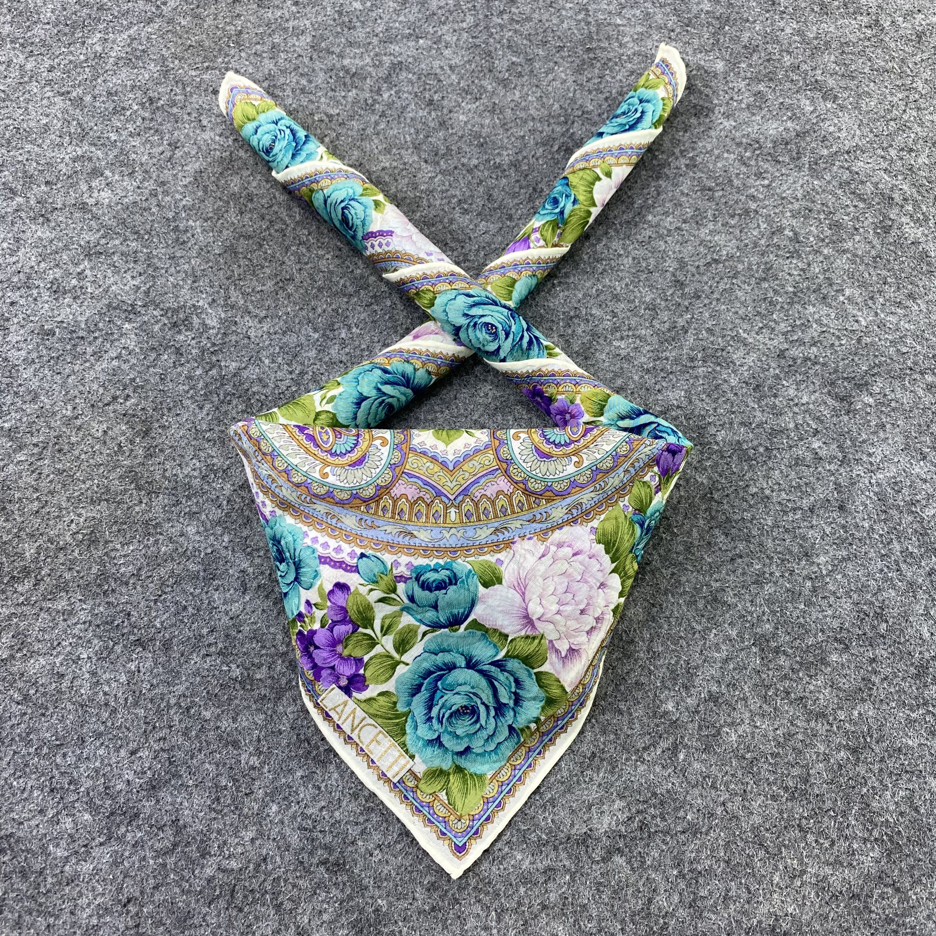 Lui di Lancetti Lancetti Handkerchief Neckerchief Bandana-B1612 Size ONE SIZE - 2 Thumbnail