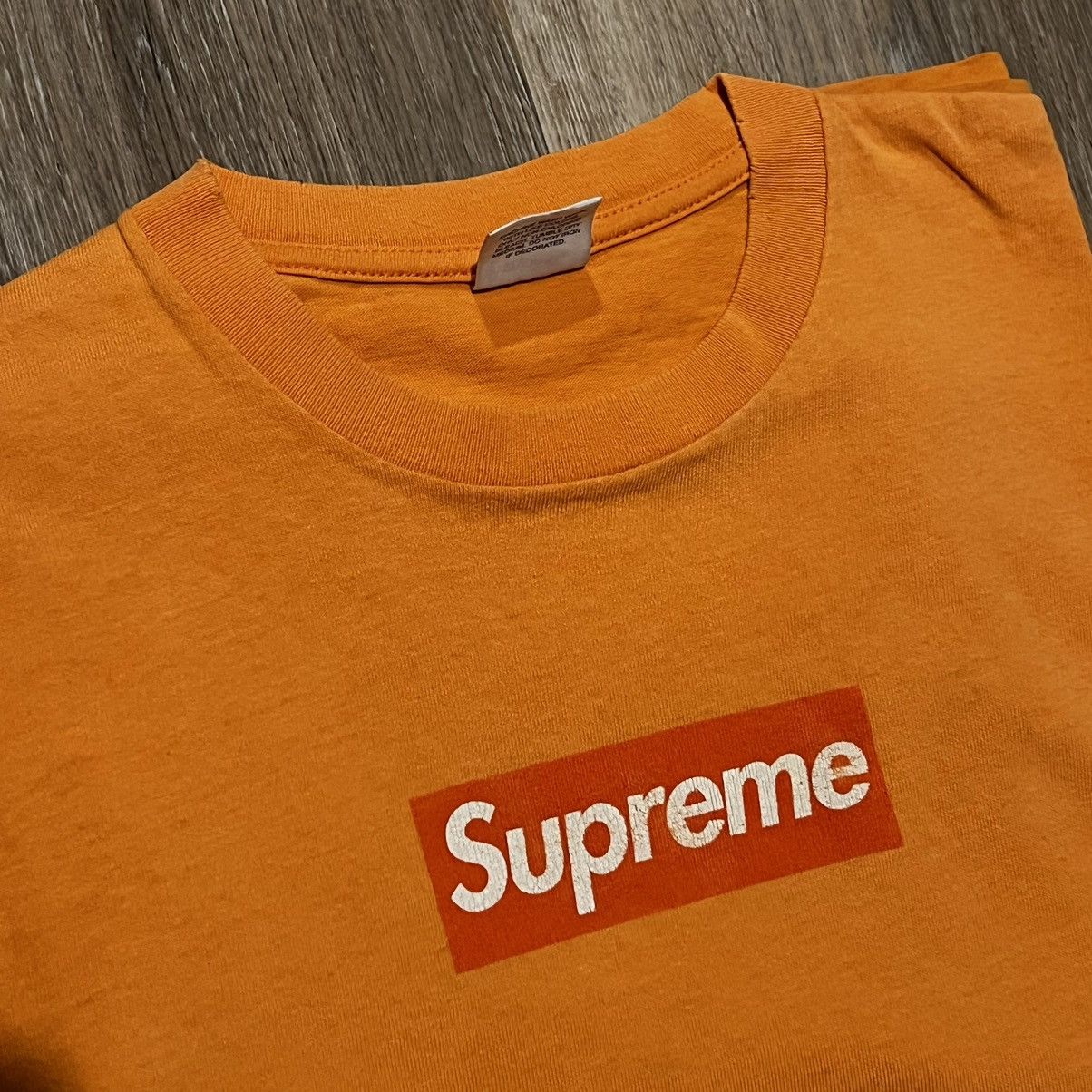 Supreme Supreme Orange Tonal Box Logo Tee 2004 tonal bogo t shirt | Grailed