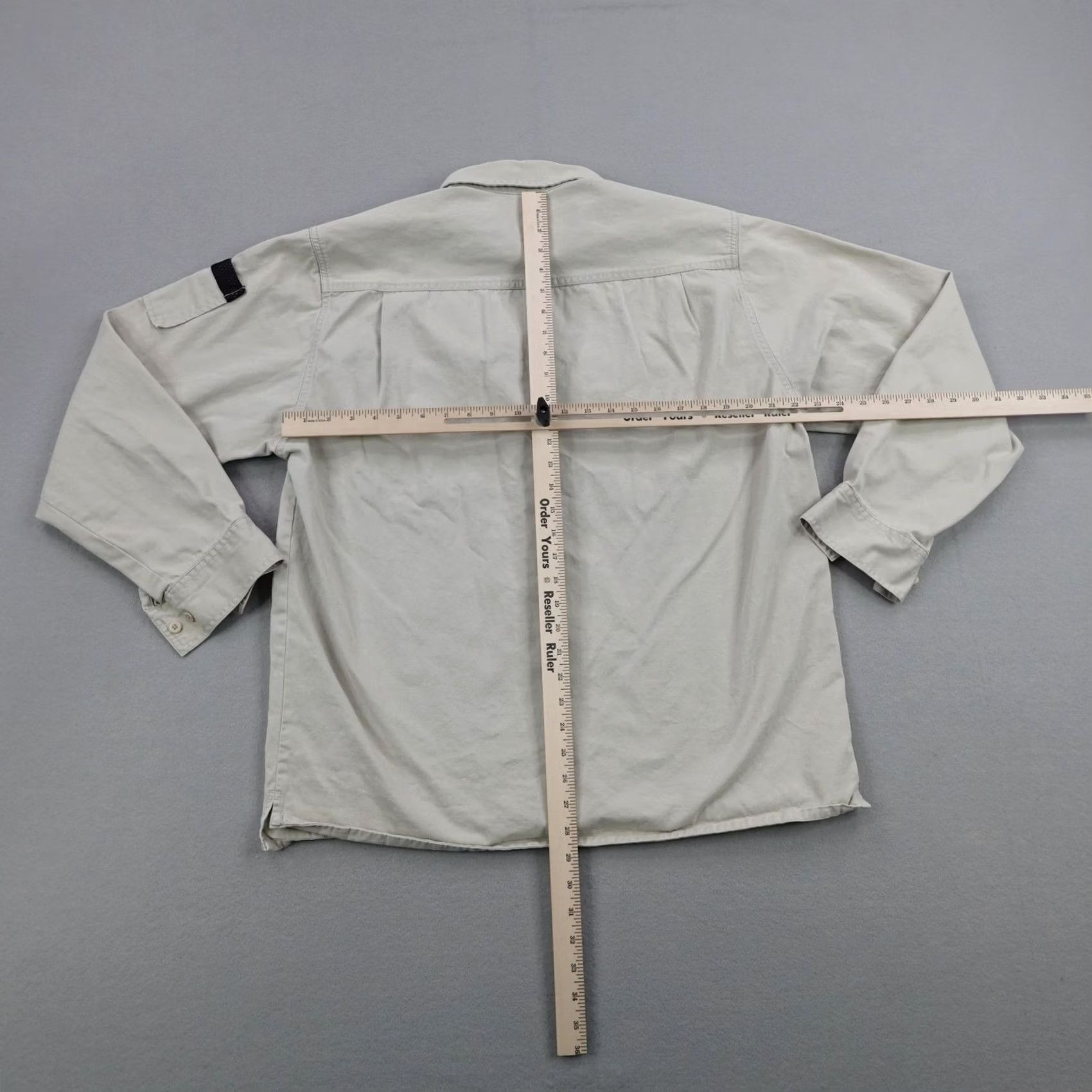Levi's VINTAGE Levi's Shirt Mens Large Beige Khaki L2 Field Utility Safari Button Up Size US L / EU 52-54 / 3 - 4 Thumbnail