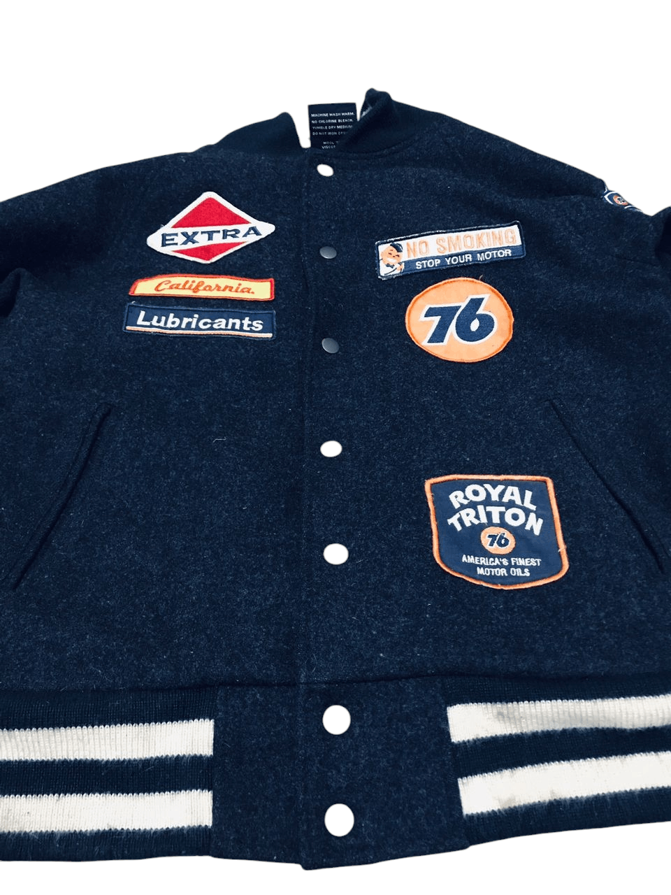 Vintage Vintage 76 Lubricants Wool Varsity Size US M / EU 48-50 / 2 - 8 Thumbnail