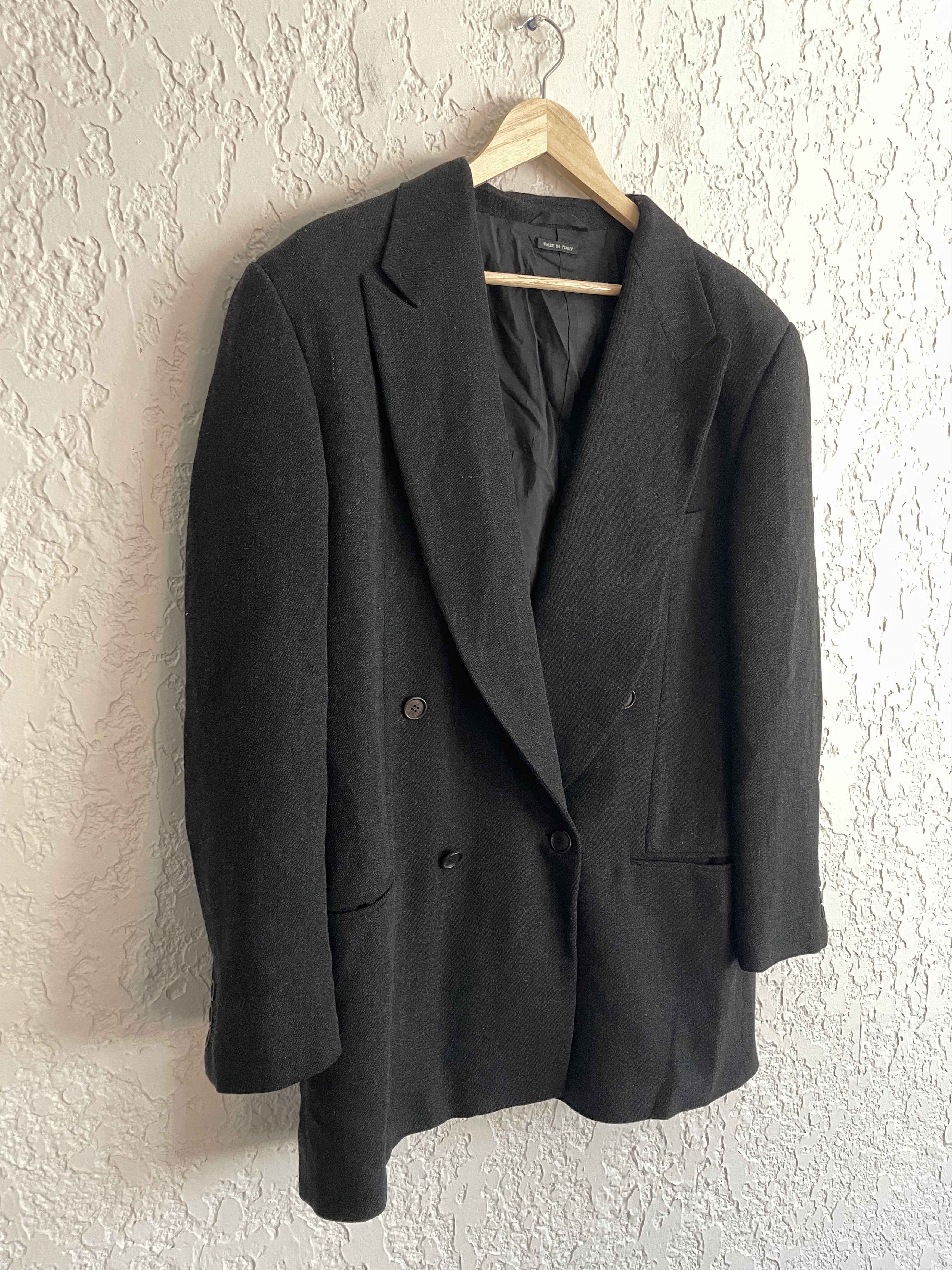 Giorgio Armani 🔥 Giorgio Armani® RARE 90s Twill Double Breasted Blazer Size 44R - 3 Thumbnail