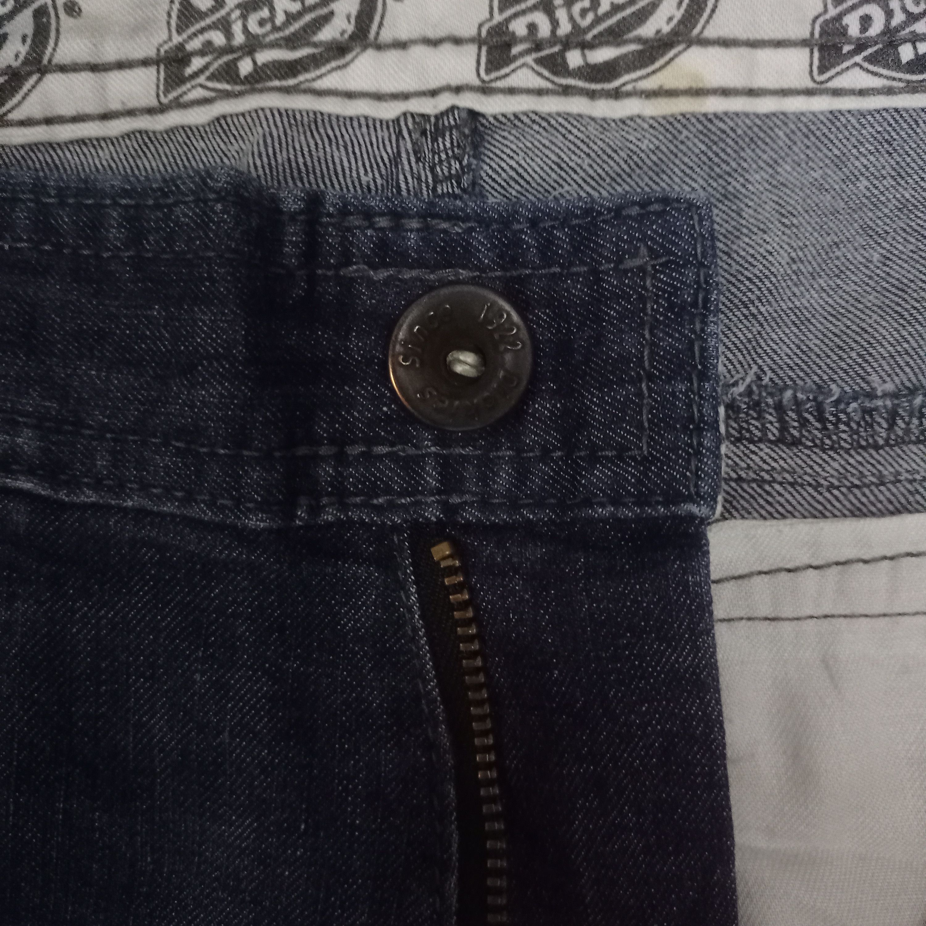 Dickies Vintage Dickies Zipper Cargo Patched Loose Denim Pants Size US 31 - 3 Thumbnail
