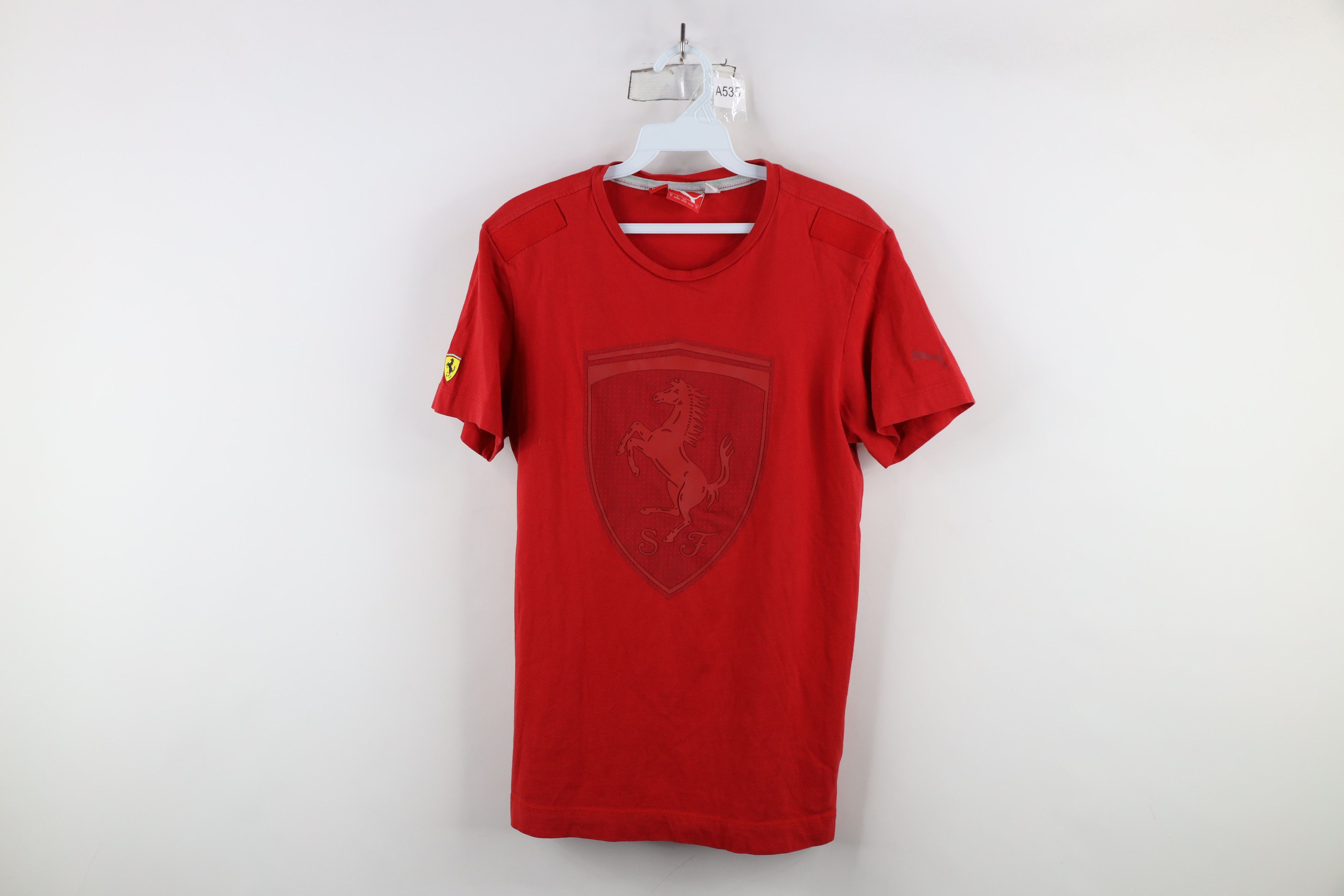 Puma × Vintage Puma x Scuderia Ferrari Faded Big Logo F1 Racing T-Shirt Red Size US S / EU 44-46 / 1 - 1 Thumbnail