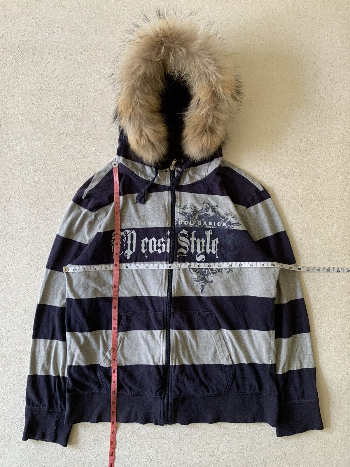 20471120 PUNK POEM JAPANESE FUR ZIP HOODIE IF SIXWASNINE LGB STYLE Size US L / EU 52-54 / 3 - 2 Thumbnail