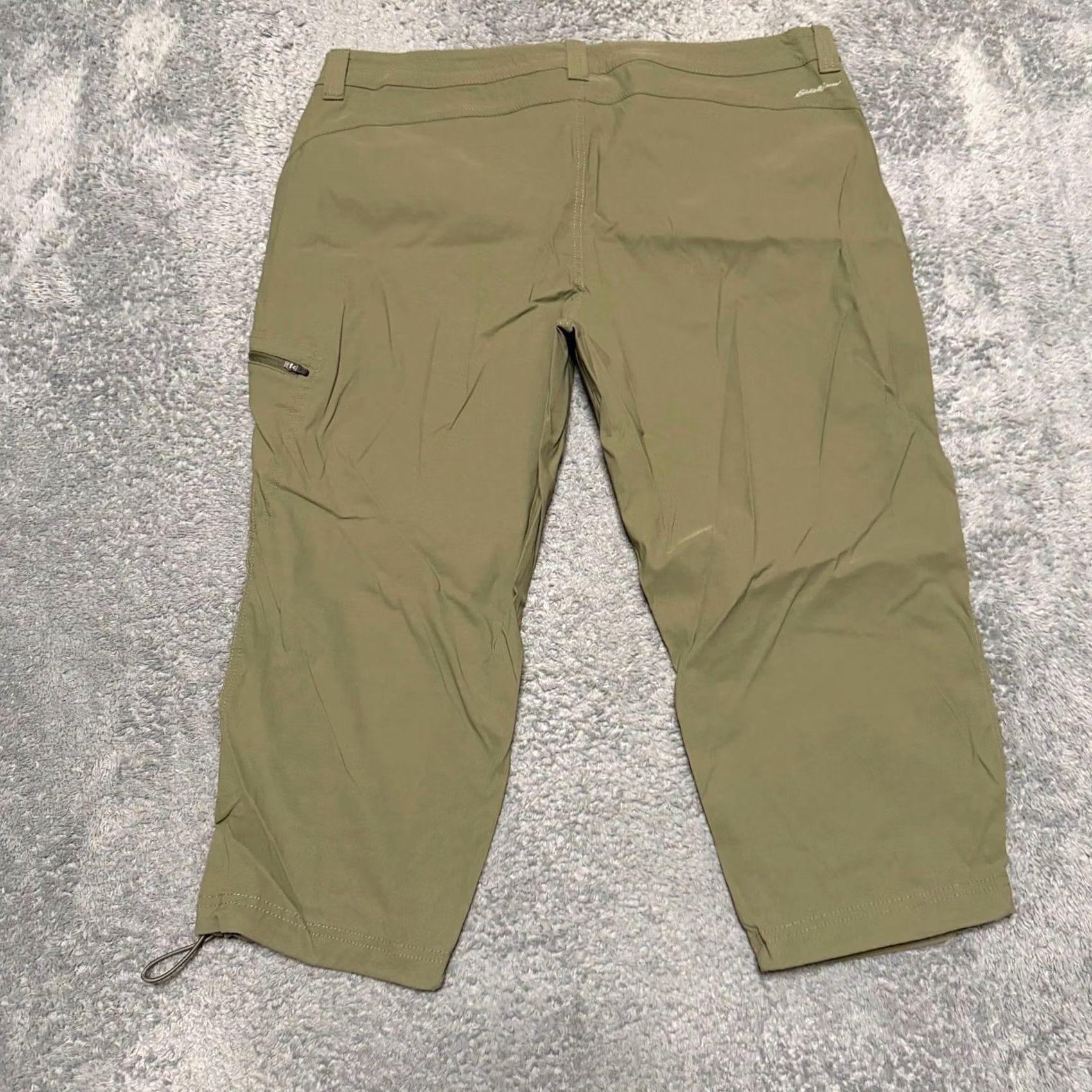 Eddie Bauer Eddie Bauer Pants Womens 16 Green Capri Hiking Nylon Outdoor Cargo Size 38" / US 16 / IT 52 - 3 Thumbnail