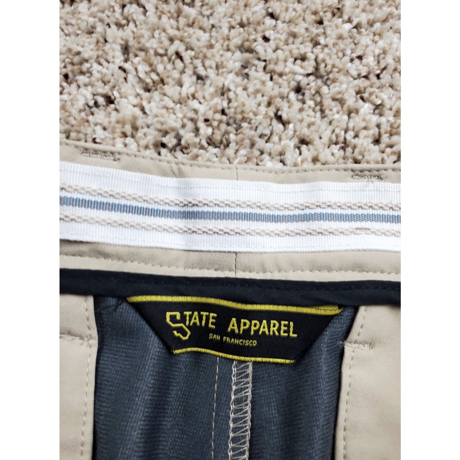 Vintage State Apparel Chino Pants Men 32 Brown Straight Leg 32 Inseam Polyester Spandex Regular Waist 32 Flat Front Machine Washable Vintage No Size US 32 / EU 48 - 6 Thumbnail
