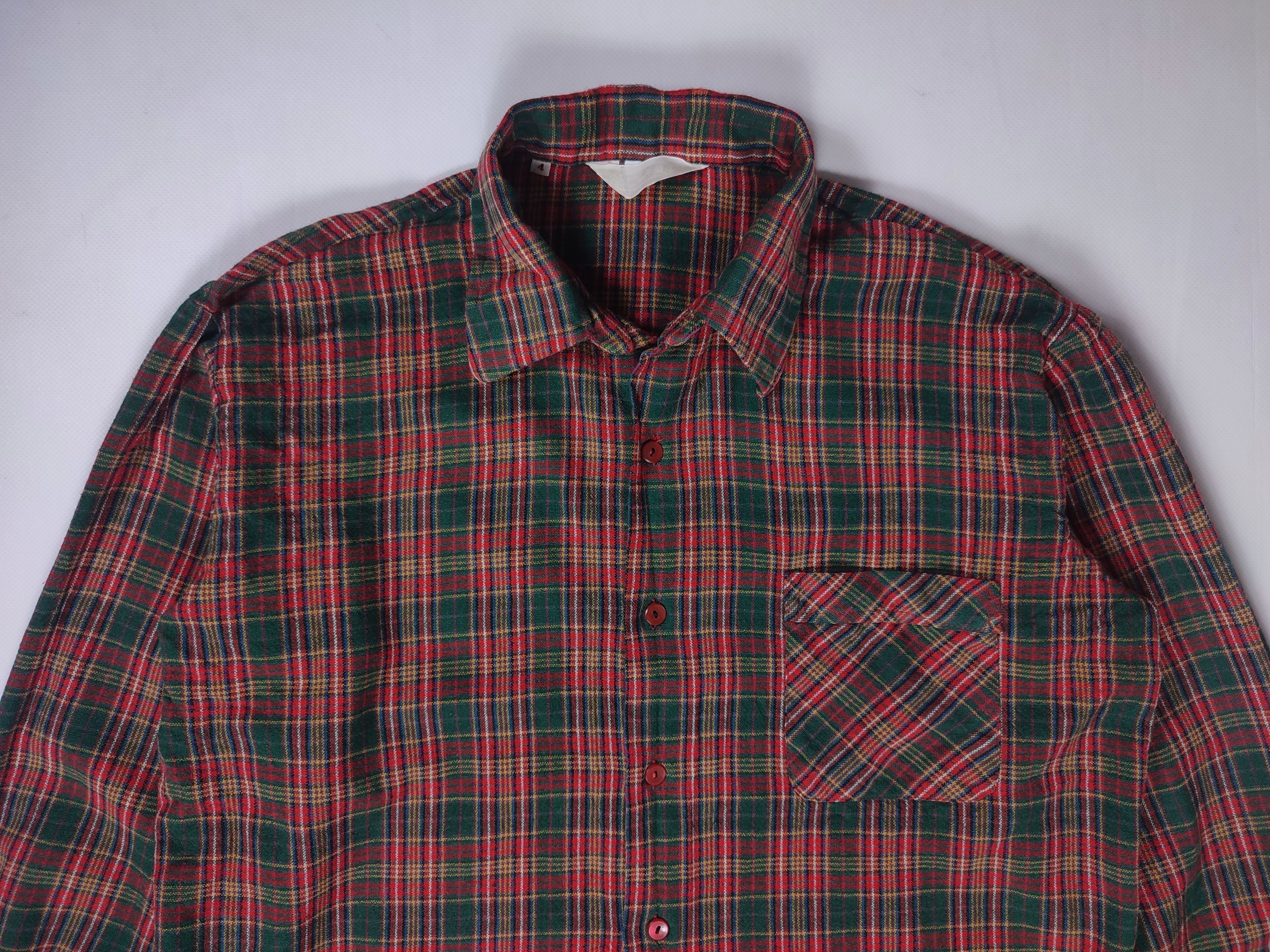 Flannel Vintage Wool 70's flannel shirt Size US S / EU 44-46 / 1 - 10 Thumbnail
