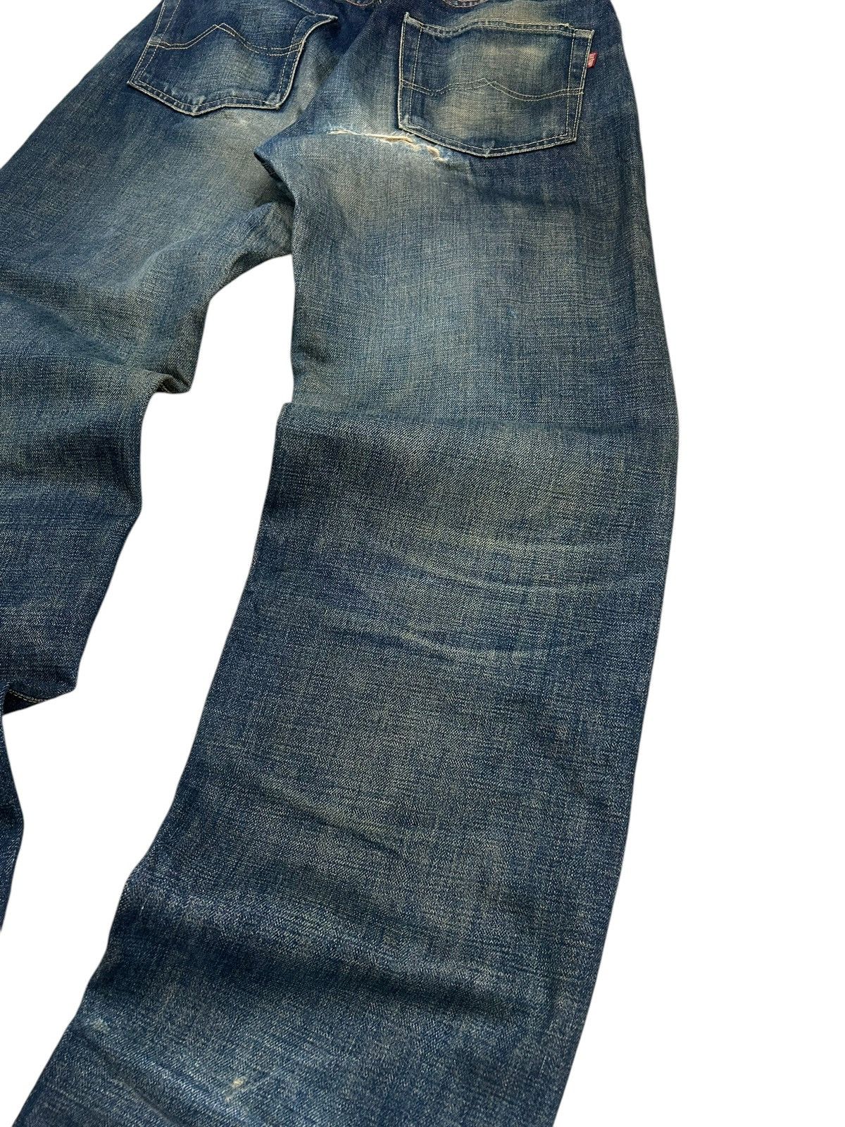 20471120 × Japanese Brand Vintage Bobson Selvedge Redline Japan Denim Indigo Washed Size US 31 - 9 Thumbnail