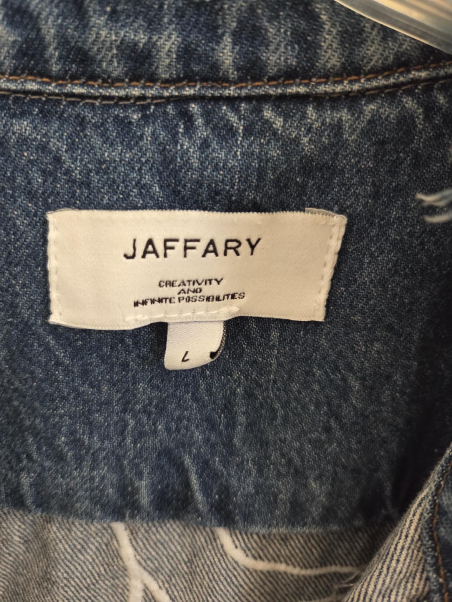 Other Jaffary Studios Blue Denim Trucker Jacket Patches Size US M / EU 48-50 / 2 - 3 Thumbnail