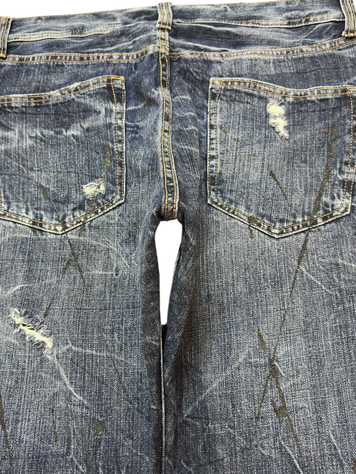 Hysteric Glamour Vintage Japanese Brand Honeycomb Grunge Distressed Denim Size US 32 / EU 48 - 5 Thumbnail