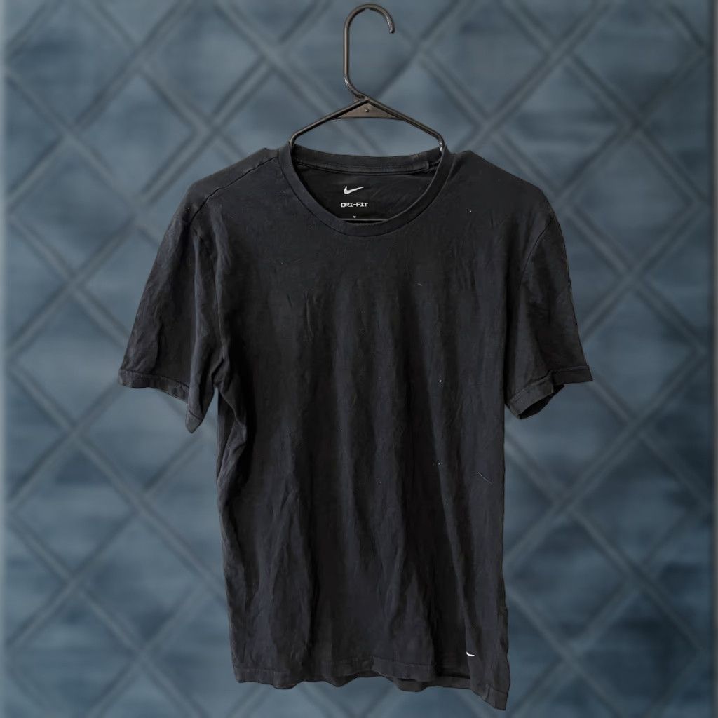 Nike Nike Dri-FIT Tee Shirt Mens Black M Athletic Short Sleeve Logo Graphic Slim Fit Casual Activewear Size US M / EU 48-50 / 2 - 1 Thumbnail