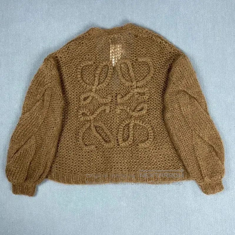 Loewe Louis Vuitton Camel Mohair Cardigan for Women . Size XS / US 0-2 / IT 36-38 - 2 Thumbnail