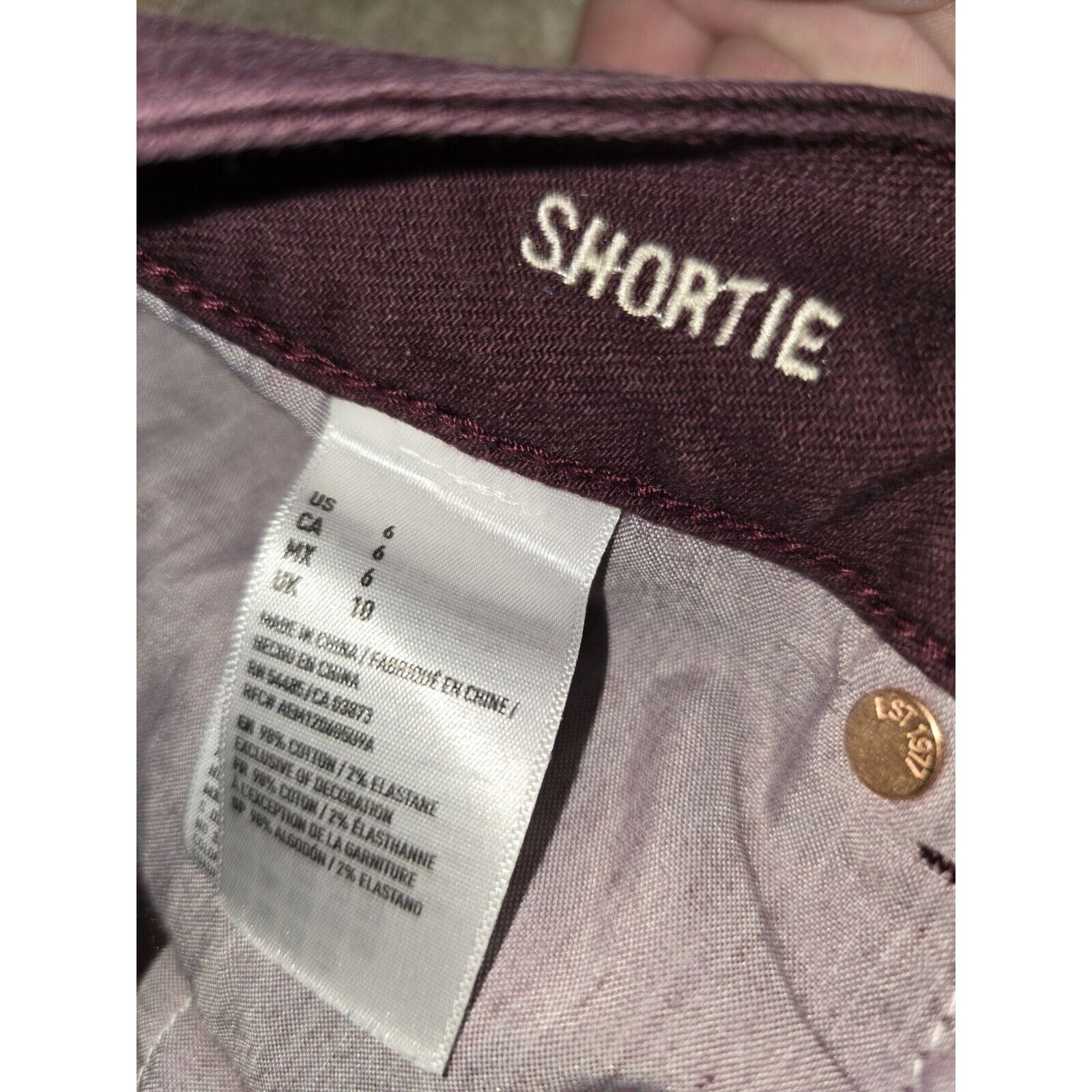 American Eagle Outfitters American Eagle Outfitters Women Shorts Sz 6 Burgundy Shortie Size 28" / US 6 / IT 42 - 6 Thumbnail