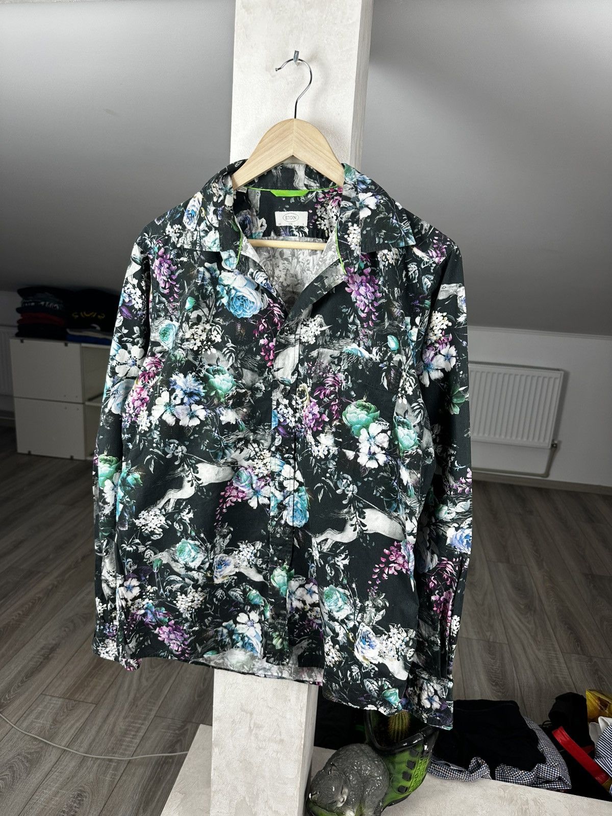 Eton Rare ETON Flowers All Over Printed Long Sleeve Button Shirt Size US L / EU 52-54 / 3 - 1 Thumbnail