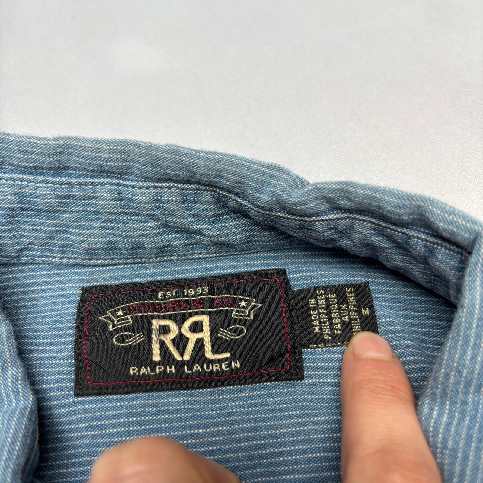 RRL Ralph Lauren RRL Double RL Ralph Lauren Work Shirt Men's Medium Americana Size US M / EU 48-50 / 2 - 4 Thumbnail