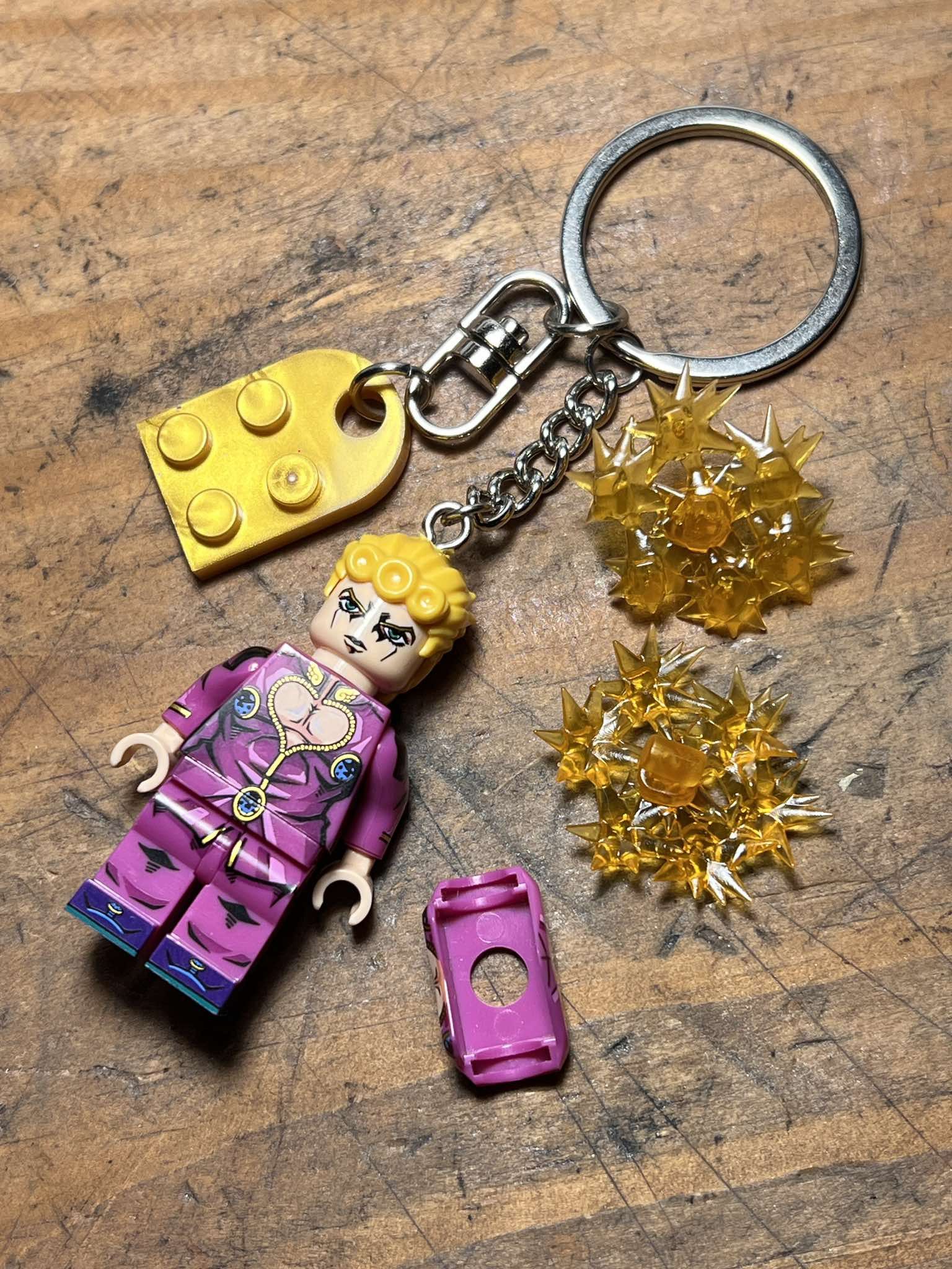 Other Jojo Giorno Bucaratti anime minifigure keychain Size ONE SIZE - 9 Thumbnail