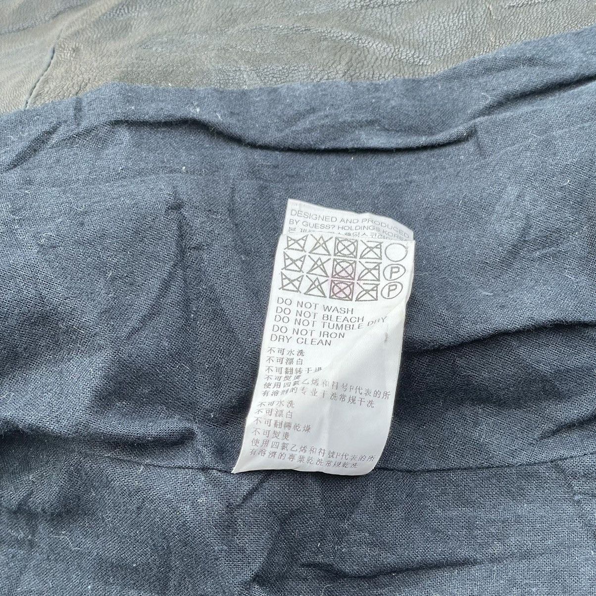 Guess “GUESS” AVANT GARDE TURTLE NECK LEATHER JACKET Size XS / US 0-2 / IT 36-38 - 15 Thumbnail