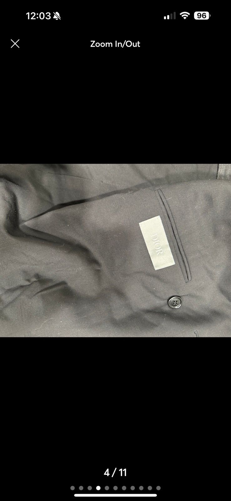 Dior Dior Workwear men jacket wool blazer Size 40R - 4 Thumbnail
