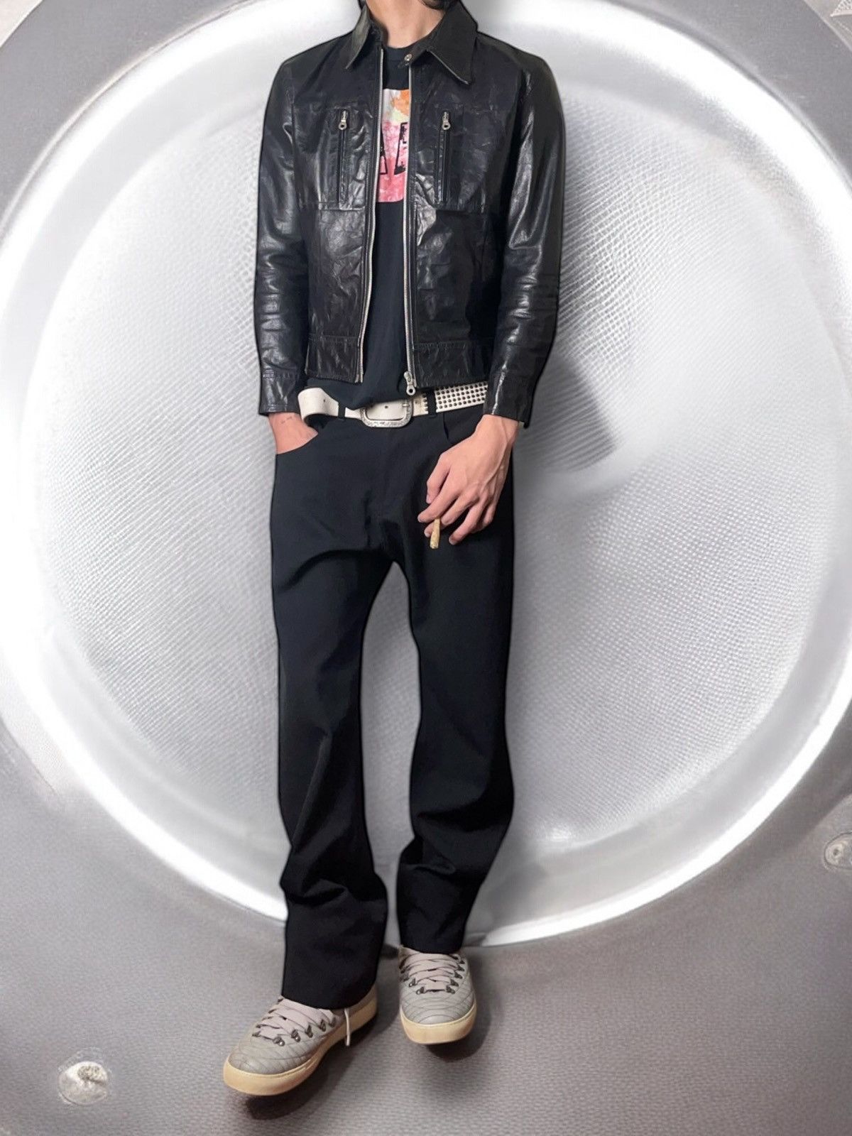Dsquared2 Fw1996 Dsquared2 biker leather jacket Size US M / EU 48-50 / 2 - 2 Thumbnail