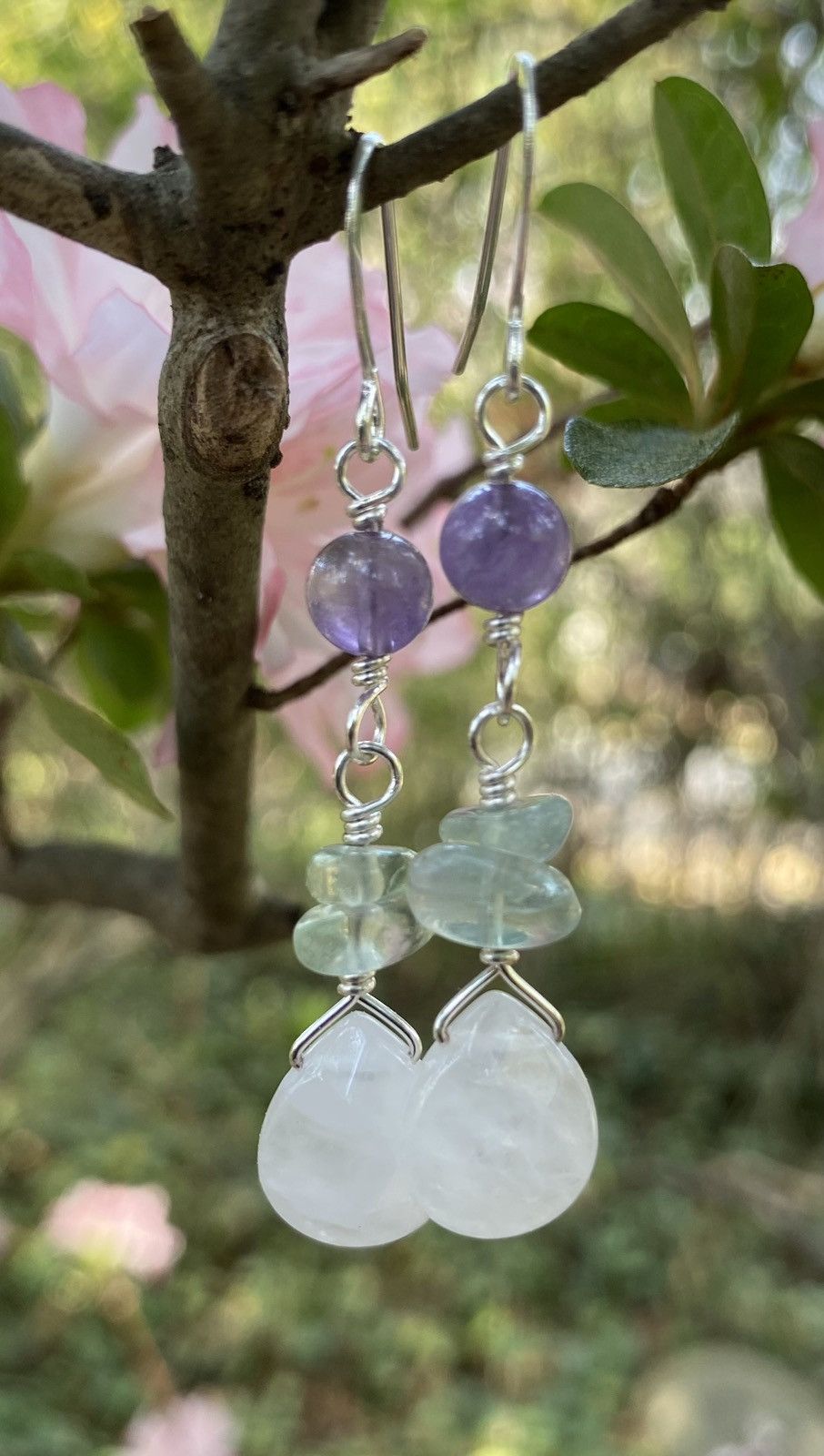 Handmade Quartz Drop Earrings Size ONE SIZE - 5 Thumbnail