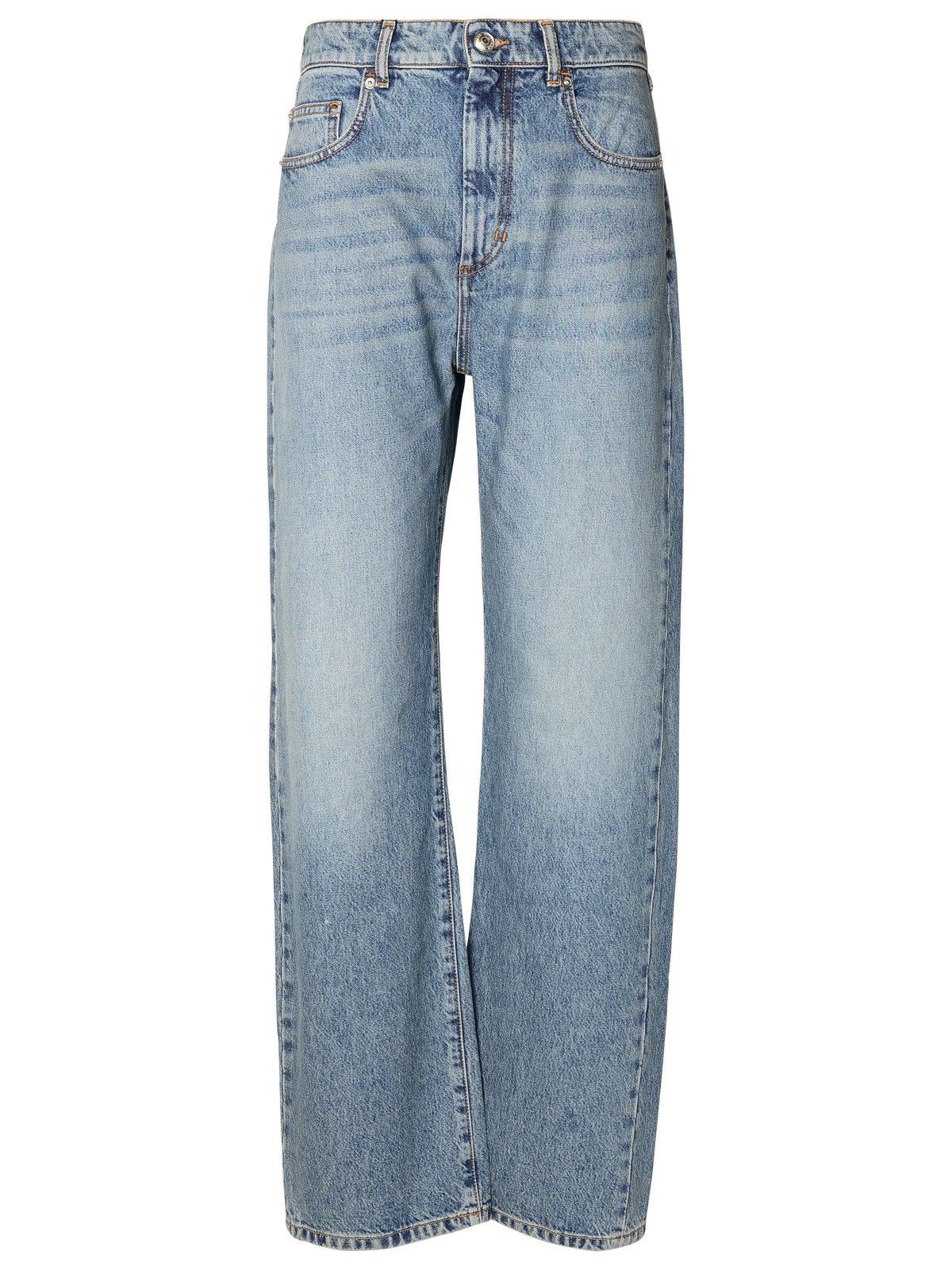 image of Sportmax Blue Cotton Jeans, Women's (Size 26)