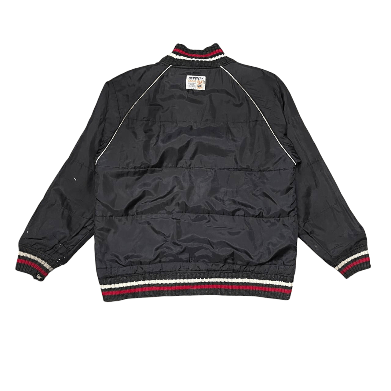 Japanese Brand Vintage 76 Lubricant Racing Oil Puffer Jacket Reversible Size US L / EU 52-54 / 3 - 19 Thumbnail
