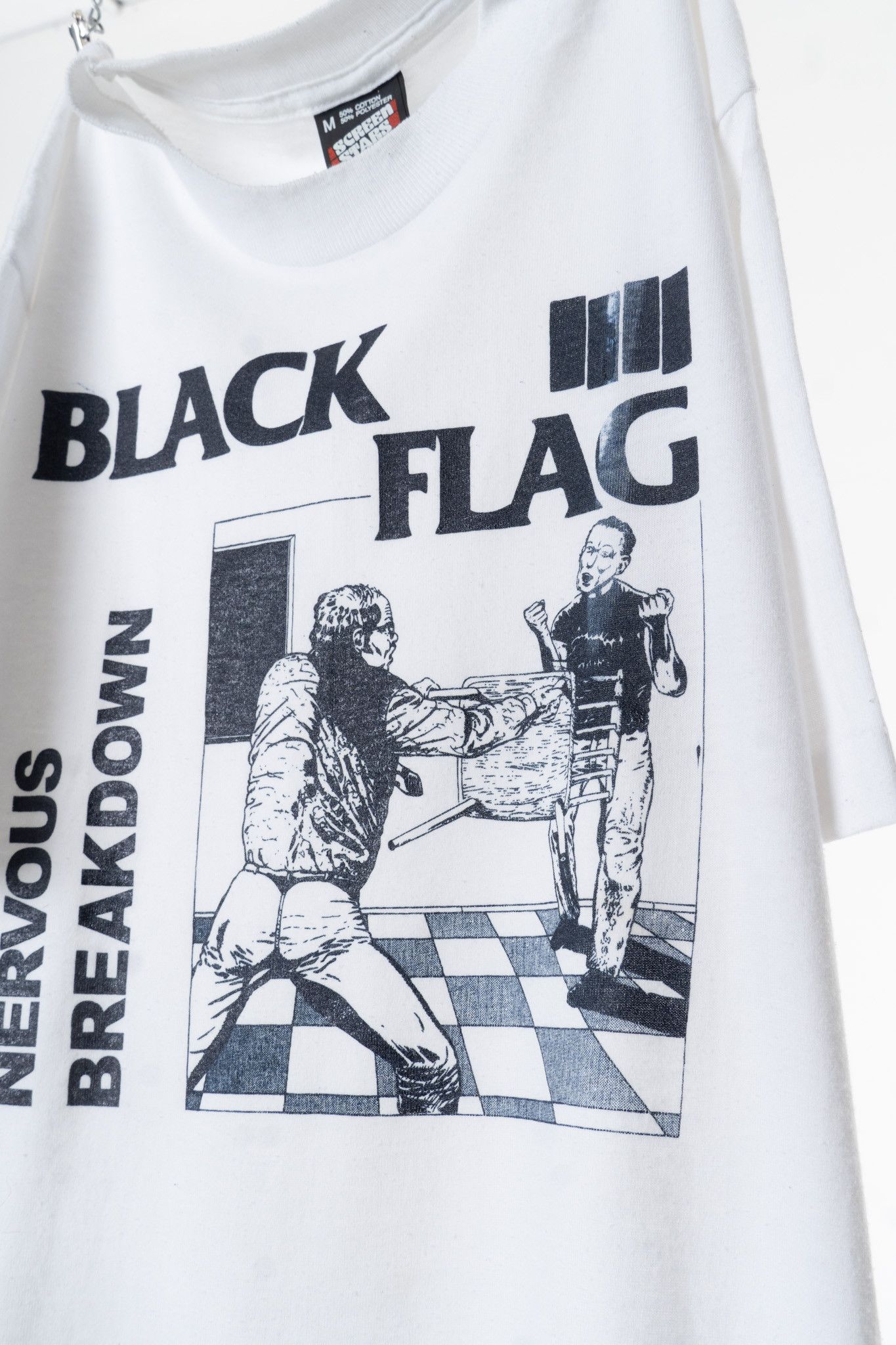 Vintage VINTAGE 1980s BLACK FLAG ‘NERVOUS BREAKDOWN’ T-SHIRT Size US M / EU 48-50 / 2 - 7 Thumbnail