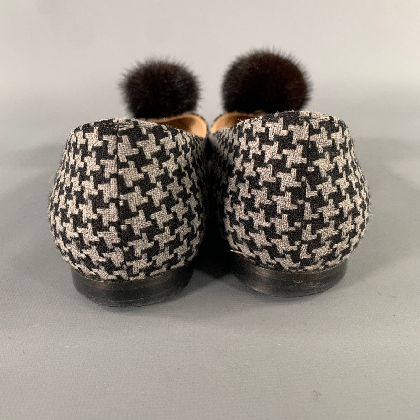 Manolo Blahnik MANOLO BLAHNIK Size 8.5 Houndstooth Ballerina Flats Size US 8.5 / IT 38.5 - 3 Thumbnail