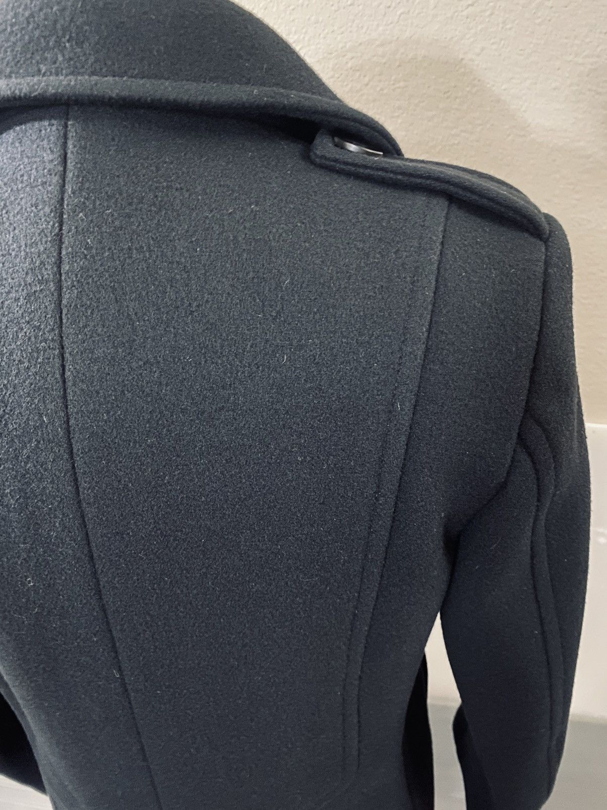Dior Dior Homme 🇮🇹 x Hedi Slimane Navy Felted Wool Peacoat 48 NWT Size US M / EU 48-50 / 2 - 12 Thumbnail