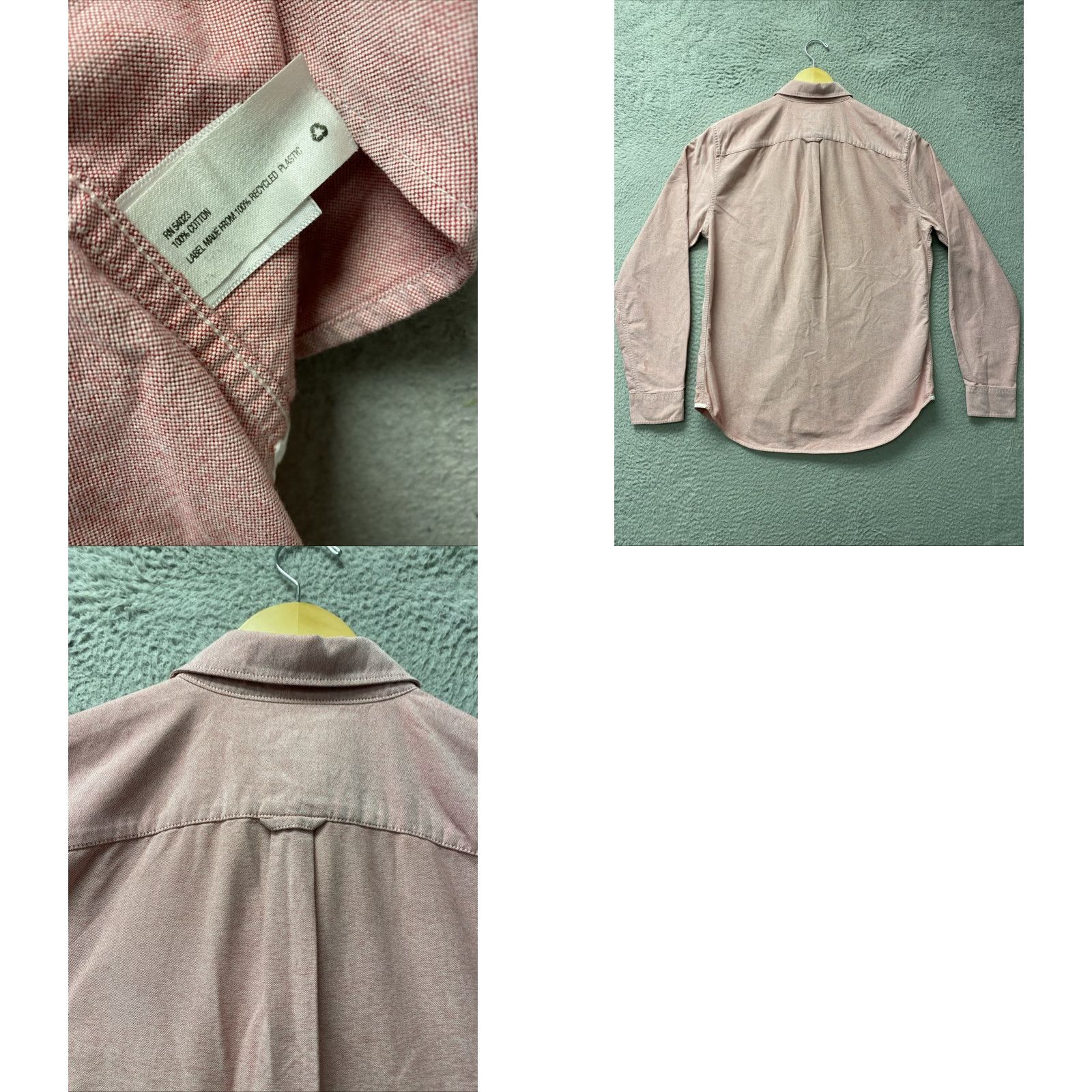 Gap VINTAGE Gap Pink Men’s Button-Down Shirt Slim Fit Adult Medium Long Sleeve 146-31 Mens Size US M / EU 48-50 / 2 - 8 Thumbnail