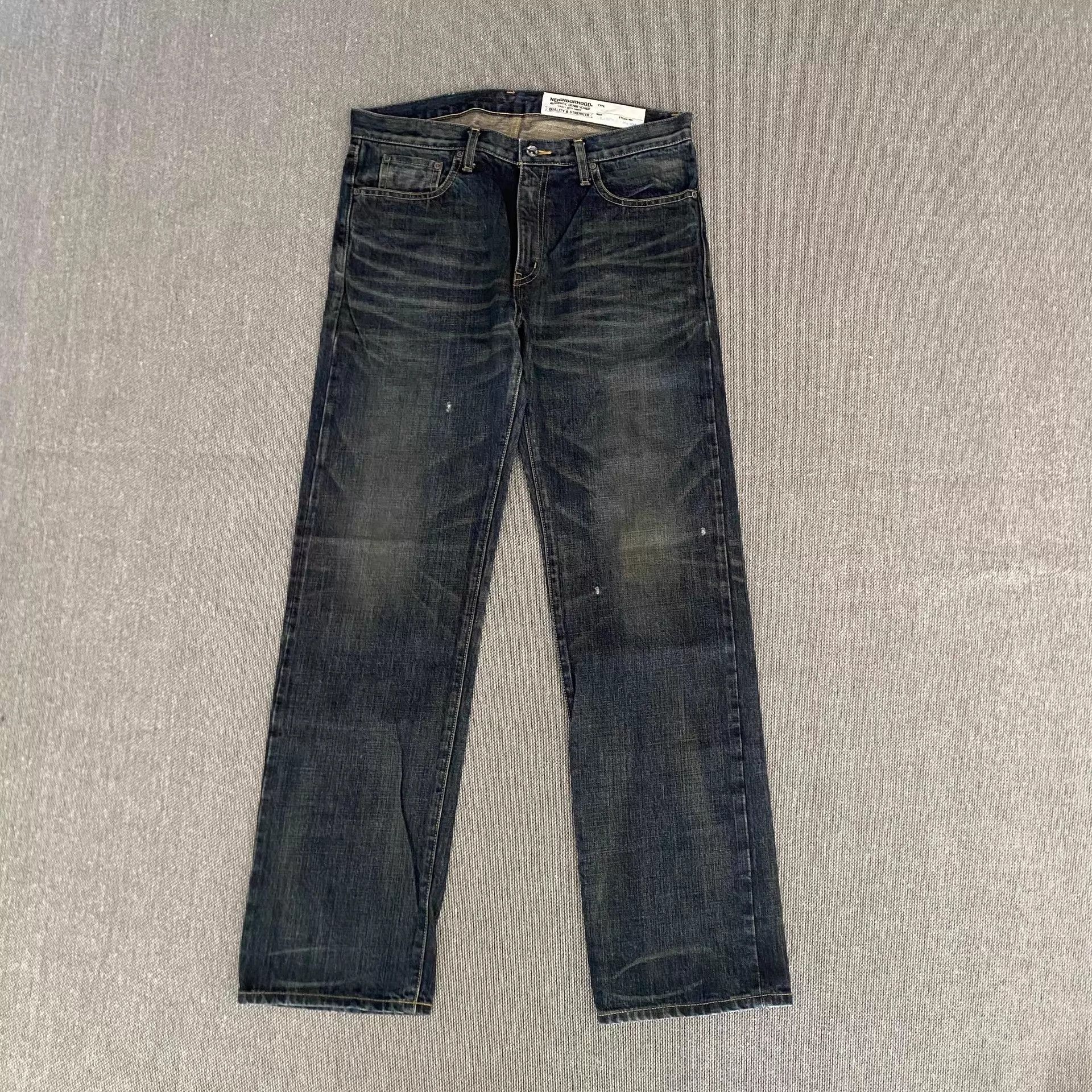 Neighborhood Neighborhood 15ss Mid Straight Blue Denim Jean L Size US 34 / EU 50 - 2 Thumbnail