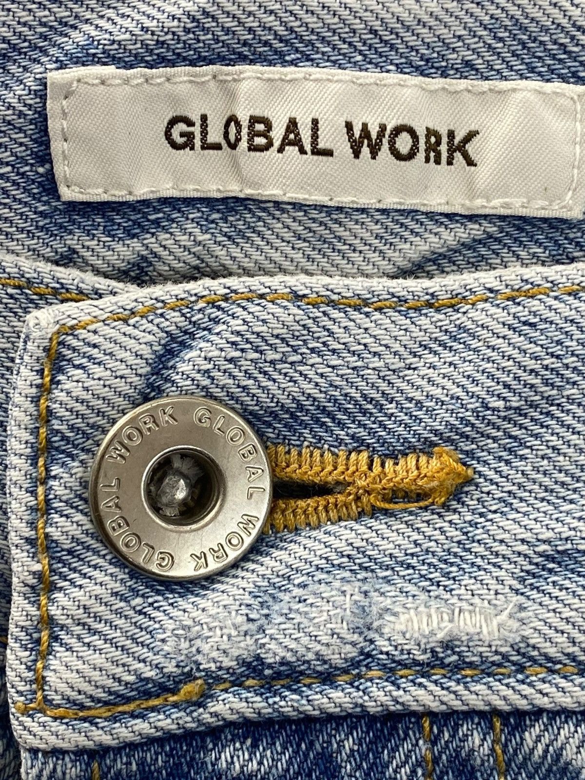 Global Work Global Work with Unique Patches Style Baggy Jeans Size US 34 / EU 50 - 10 Thumbnail