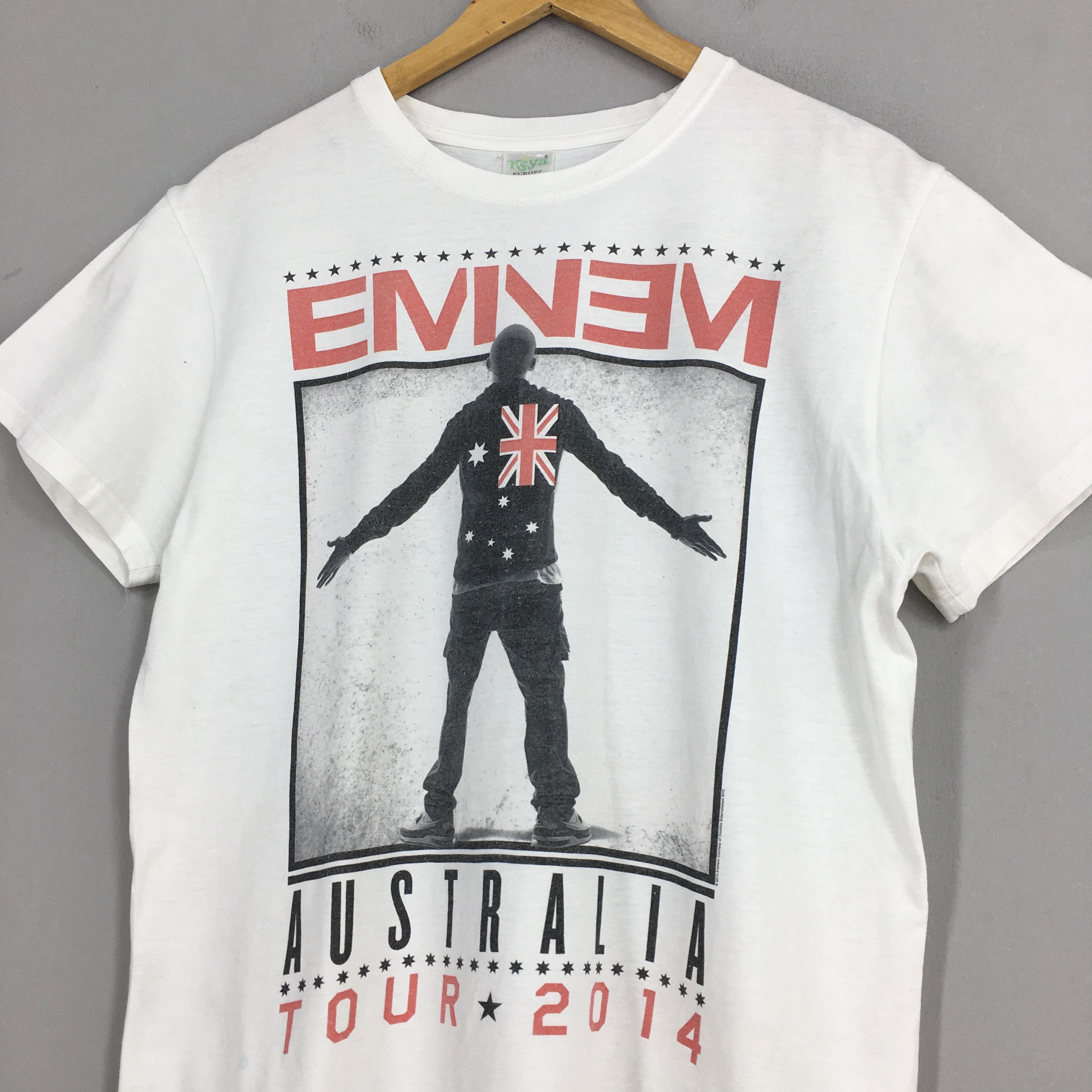 Eminem Y2K Eminem Rap Australia Tour 2014 Concert White T shirt M Size US M / EU 48-50 / 2 - 3 Thumbnail