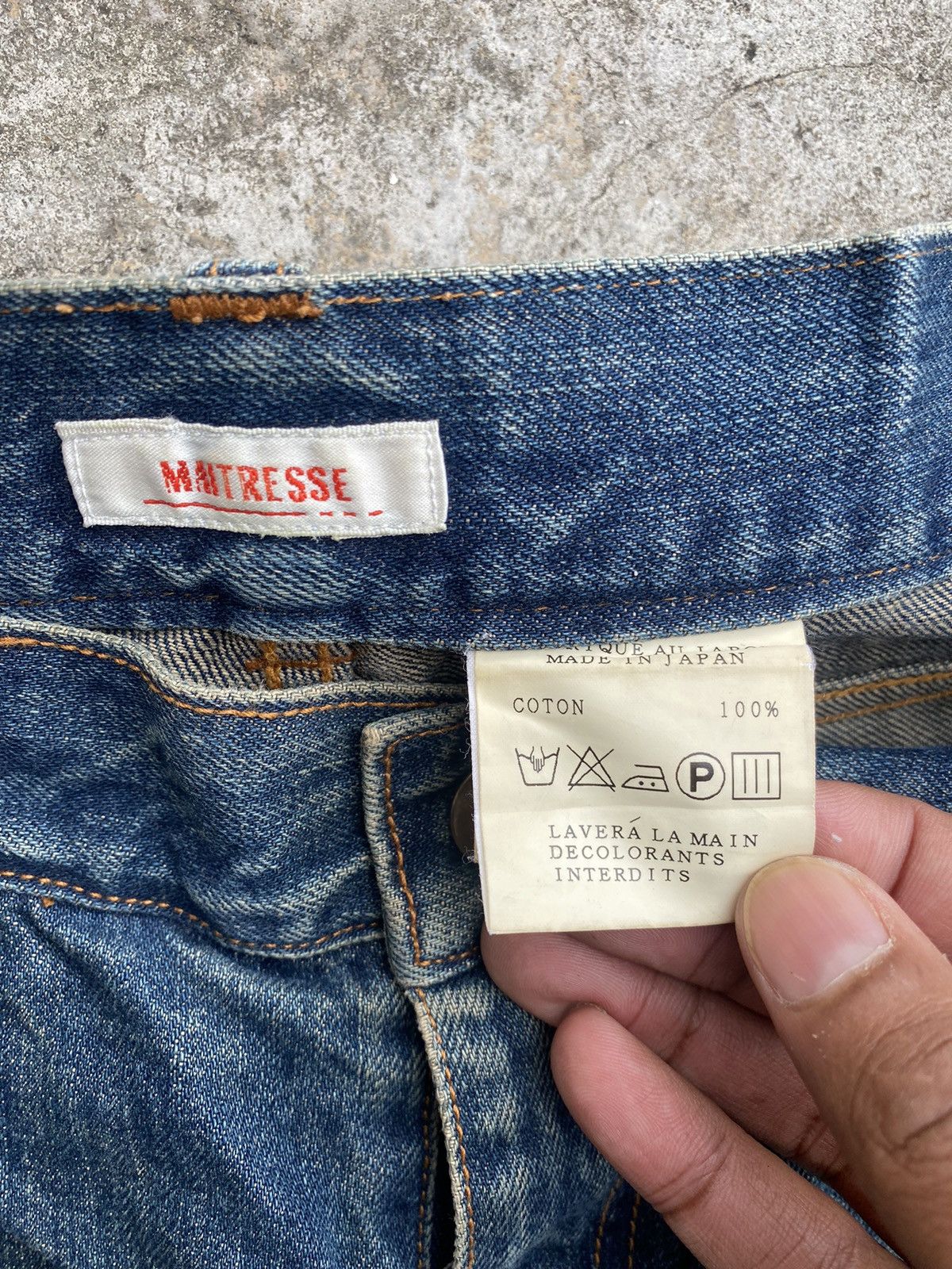 If Six Was Nine 🇯🇵 Vintage Maitresse Flare Denim - Zipper Boot Cut Size 31" - 10 Thumbnail