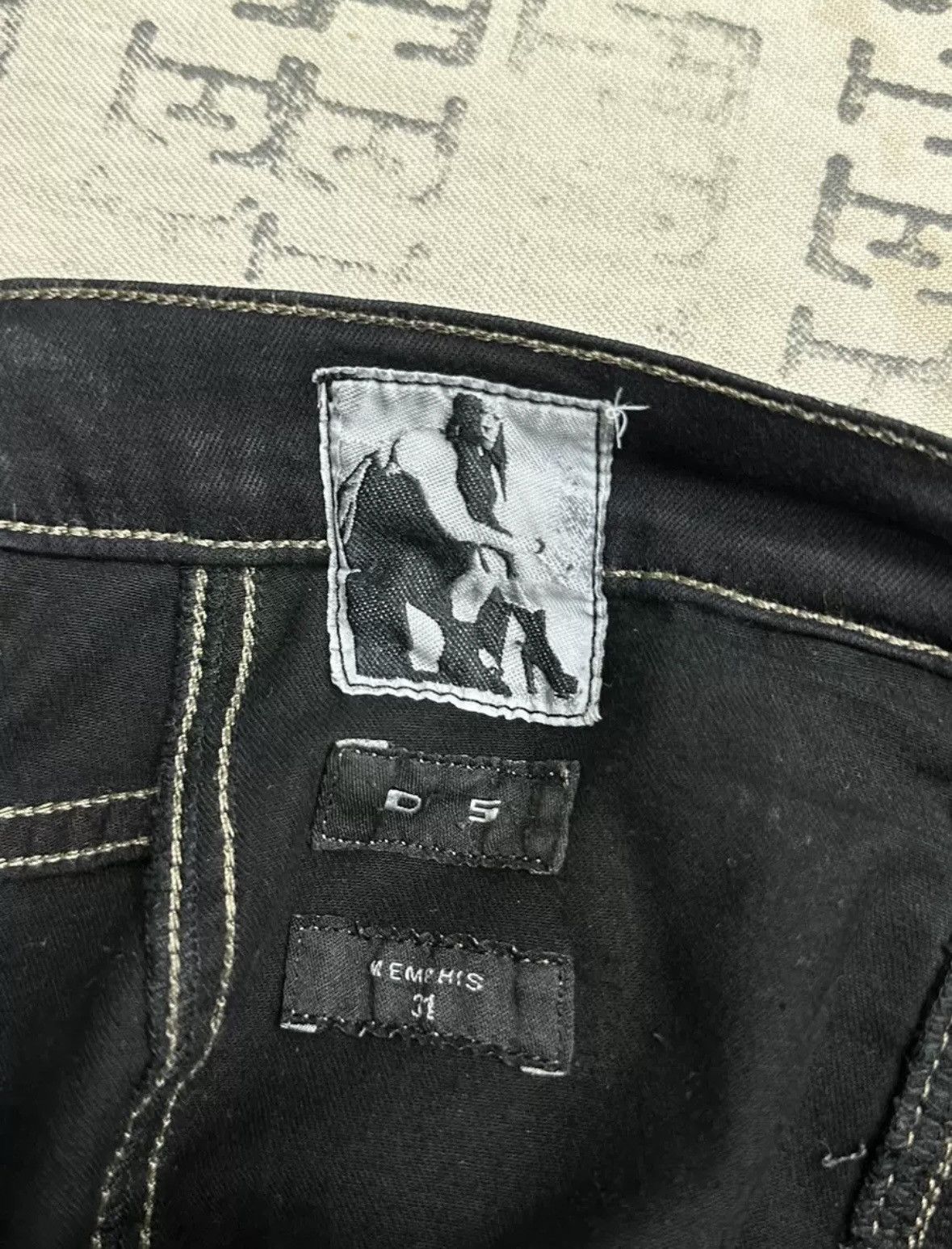 Rick Owens Rick Owens brush wax biker pants Size US 31 - 6 Thumbnail
