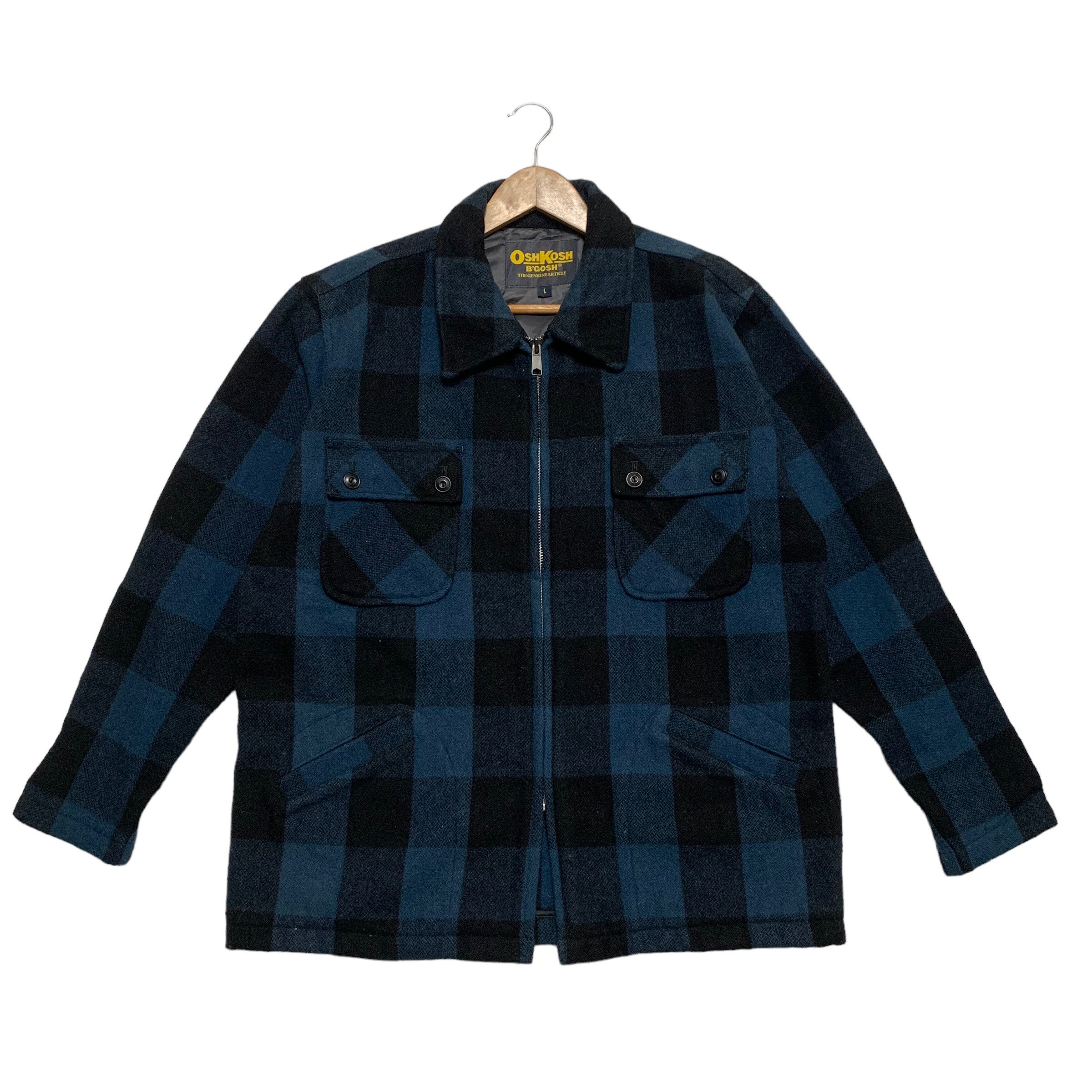 Oshkosh B'gosh Wool Tartan Zipper Jacket