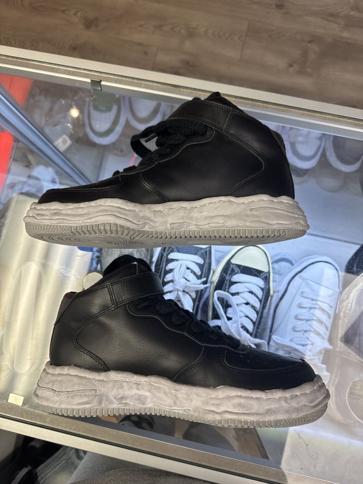 Maison MIHARA YASUHIRO Mmy maison Mihara Wayne High top black Size 43 10 brand new Size US 10 / EU 43 - 3 Thumbnail