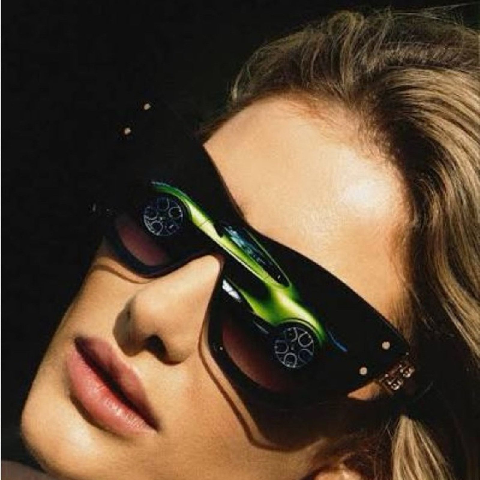 Bugatti New! BUGATTI 48L-BK Elegant Cat Eye Luxury Black Sunglasses Size ONE SIZE - 4 Thumbnail