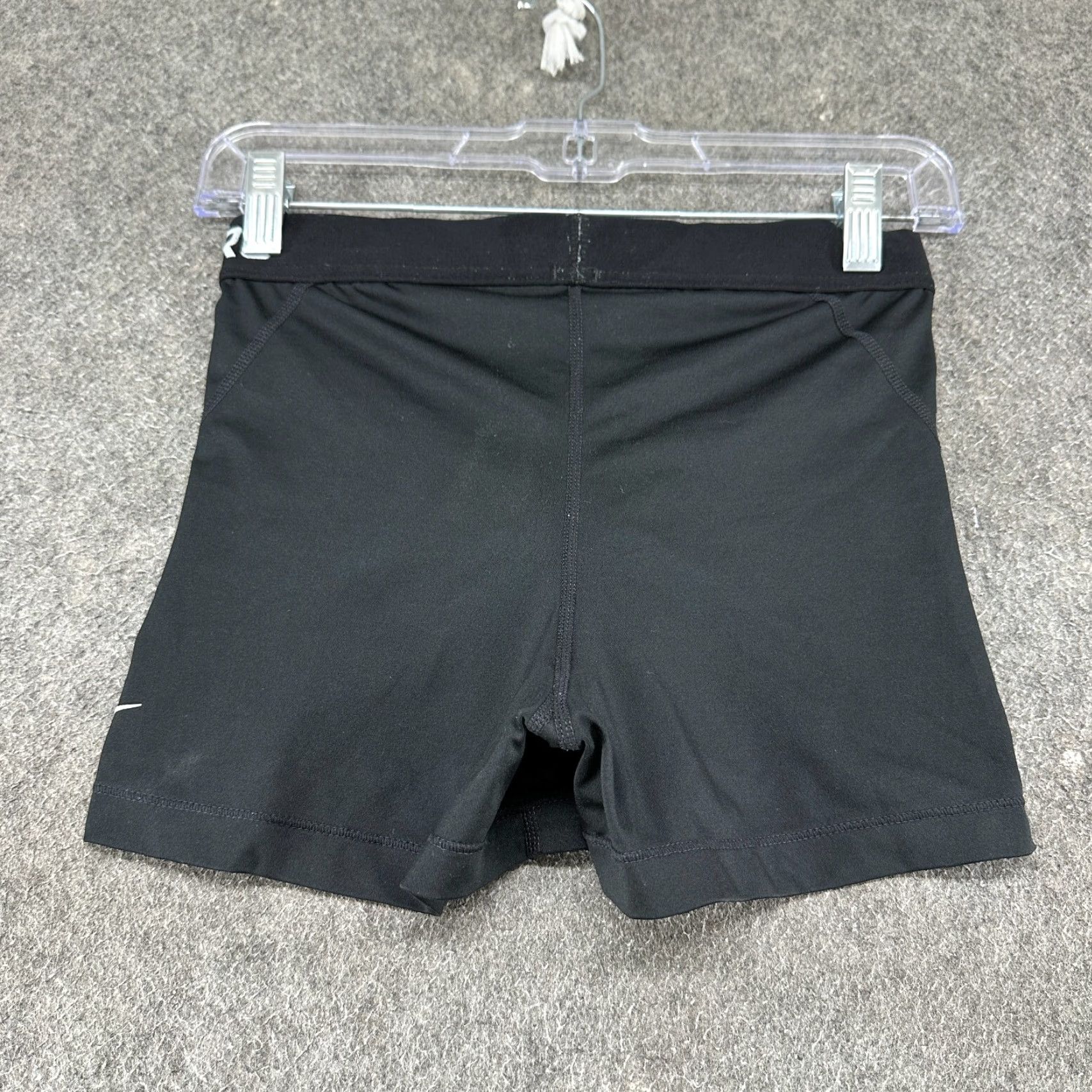Nike Nike Shorts Womens M Black Dri Fit Pro Spellout Compression Swoosh Logo Solid Casual Athletic Size 32" / US 10 / IT 46 - 3 Thumbnail