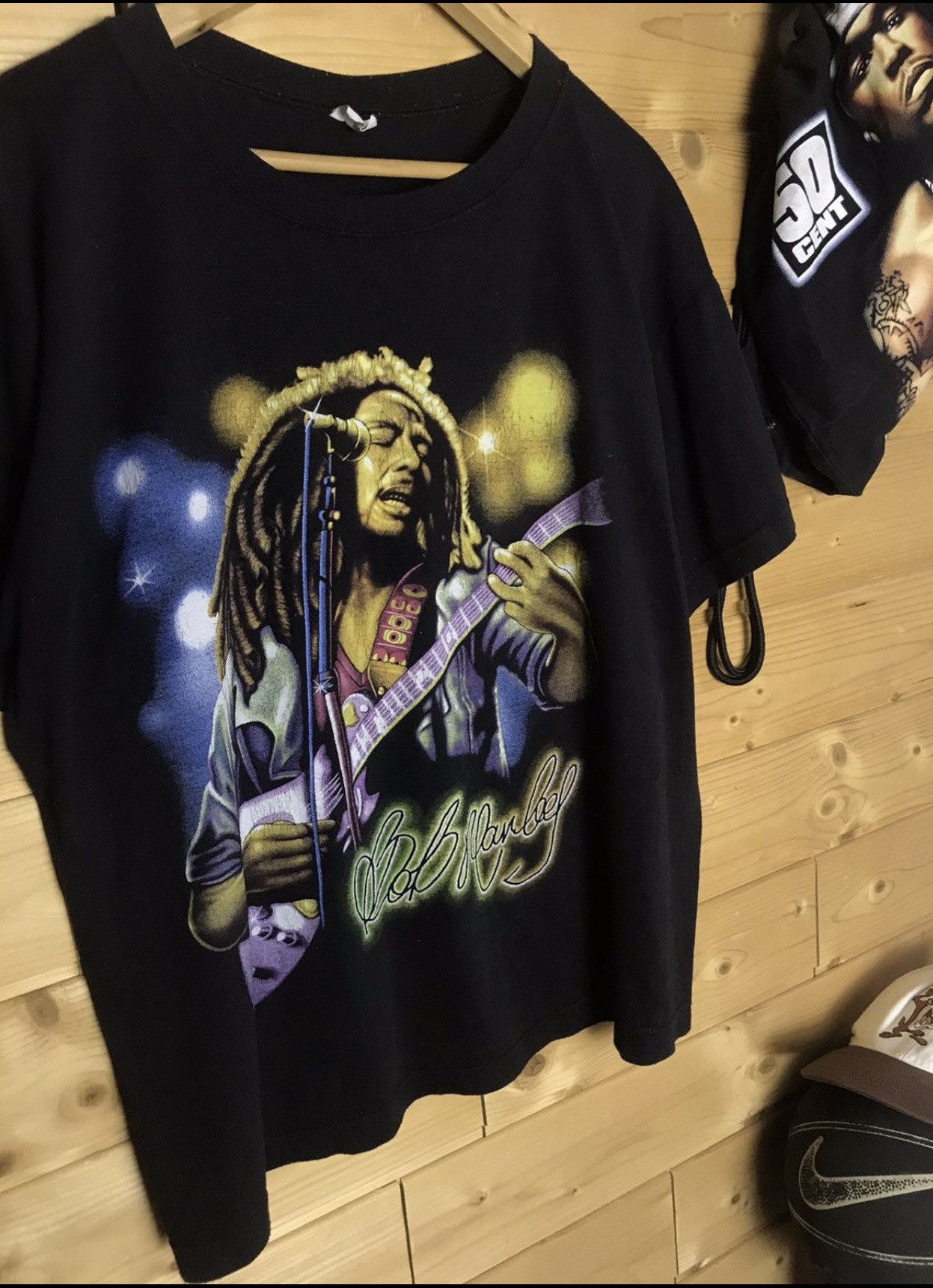 Vintage Vintage Bob Marley t shirt Size US L / EU 52-54 / 3 - 3 Thumbnail