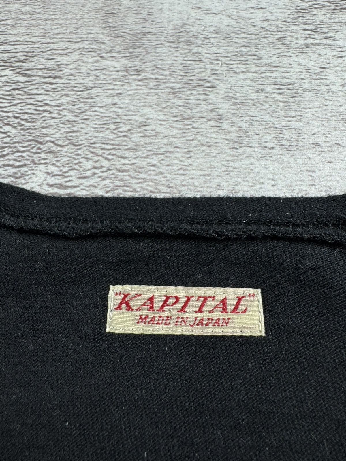 Kapital KAPITAL Smiley Patch x Gauze Tenjiku Chef Long-Sleeve Japan T Shirt Jersey Size US L / EU 52-54 / 3 - 12 Thumbnail