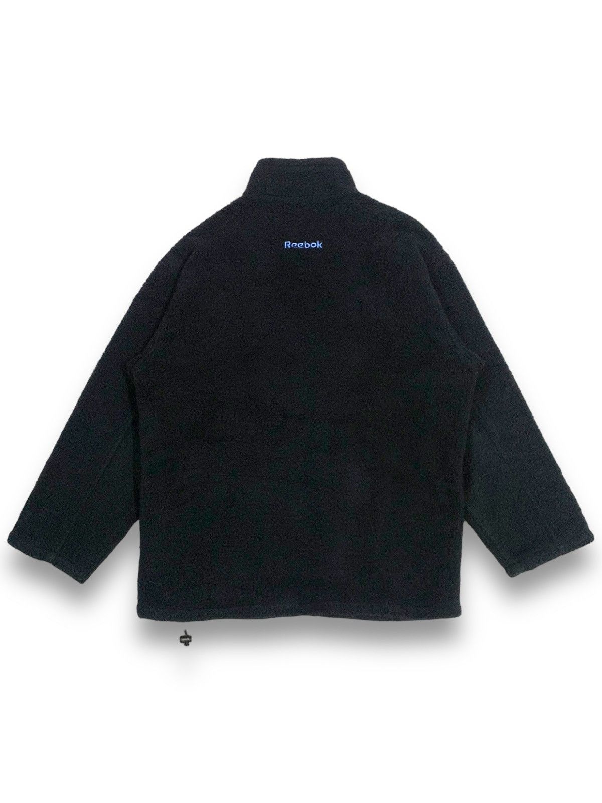 Reebok Vintage 90s Reebok Full Zip Navy Deep Pile Fleece Jacket Size US L / EU 52-54 / 3 - 2 Thumbnail