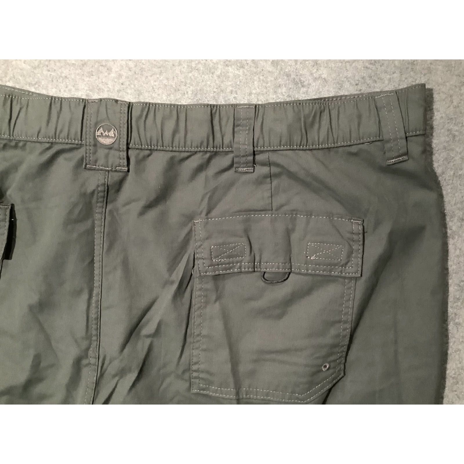 Wrangler Wrangler Gray Shorts Bermuda Relaxed 46 Men Cotton Nylon Spandex Flex Logo Cargo Pockets Casual Slim Size US 30 / EU 46 - 6 Thumbnail