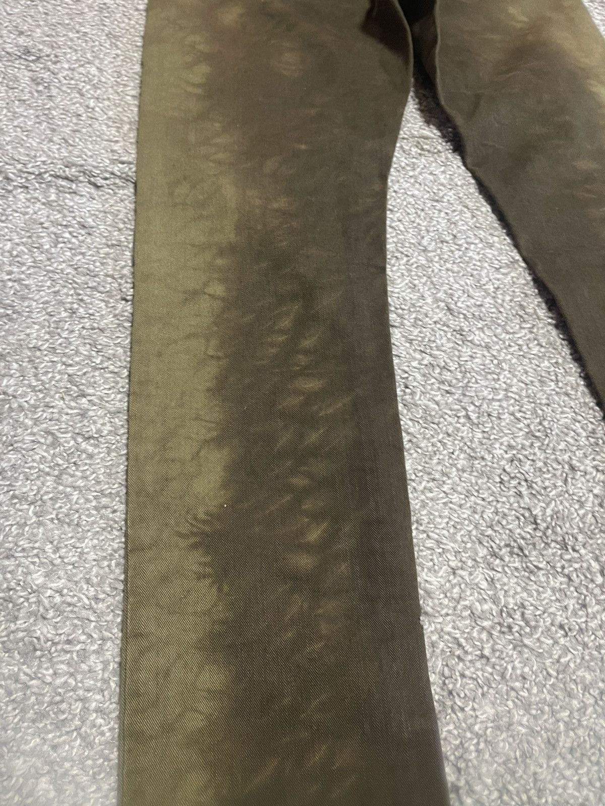 Burberry Burberry Brit Kensington Olive Tie Dye Low Rise Skinny 28 Size 24" / US 00 / IT 34 - 6 Thumbnail