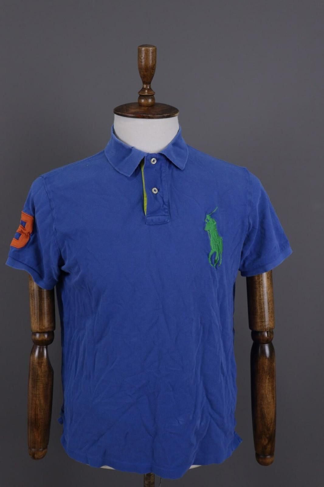 Polo Ralph Lauren Polo Ralph Lauren Blue Rugbly #3 Big Pony Polo Shirt Size L Size US L / EU 52-54 / 3 - 1 Thumbnail