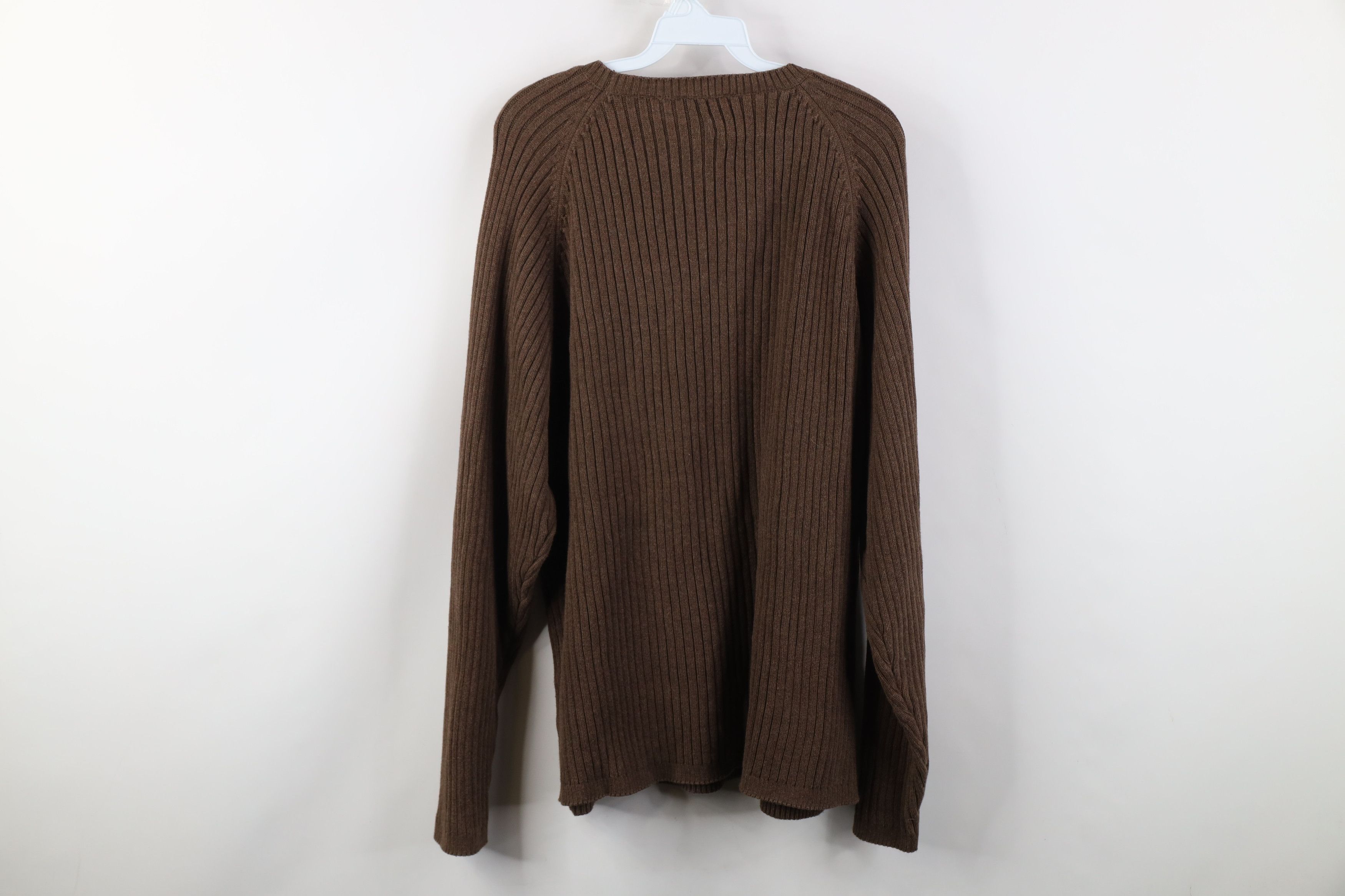 Timberland Vintage 90s Y2K Timberland Knit Commando Sweater Brown Size US XL / EU 56 / 4 - 9 Thumbnail