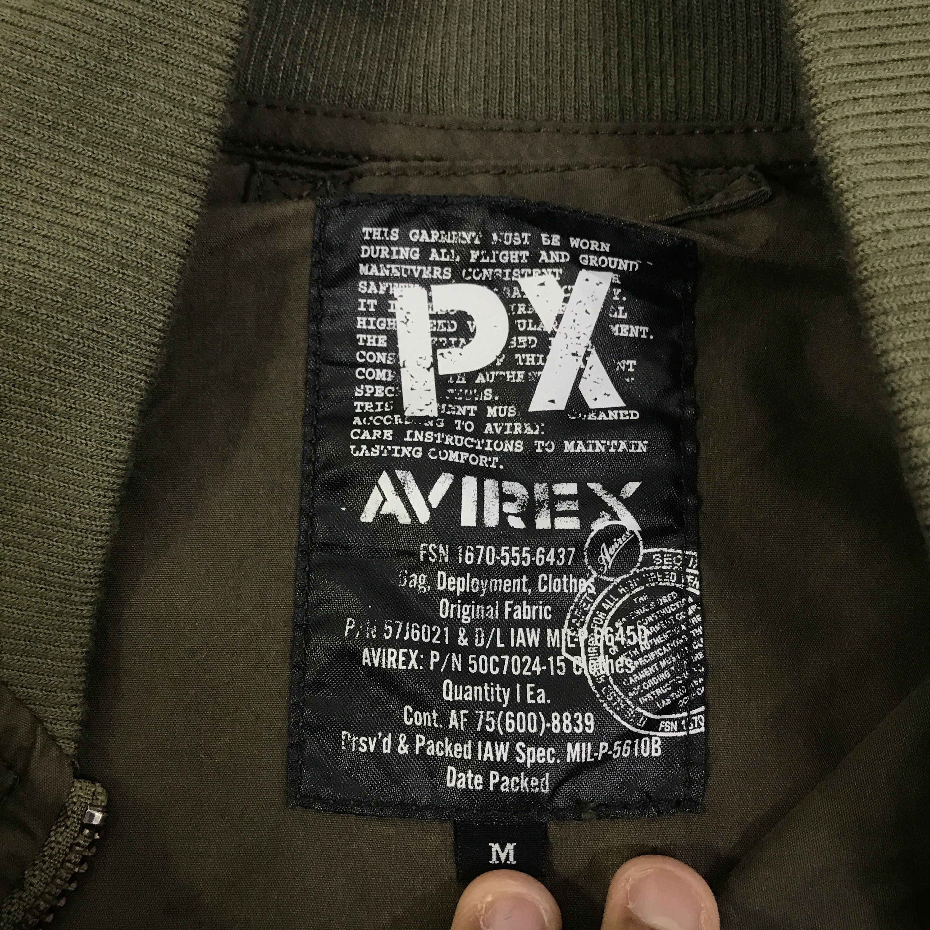 Avirex Vintage Avirex Army Faded Jacket Bomber K126B4 Size US M / EU 48-50 / 2 - 16 Thumbnail